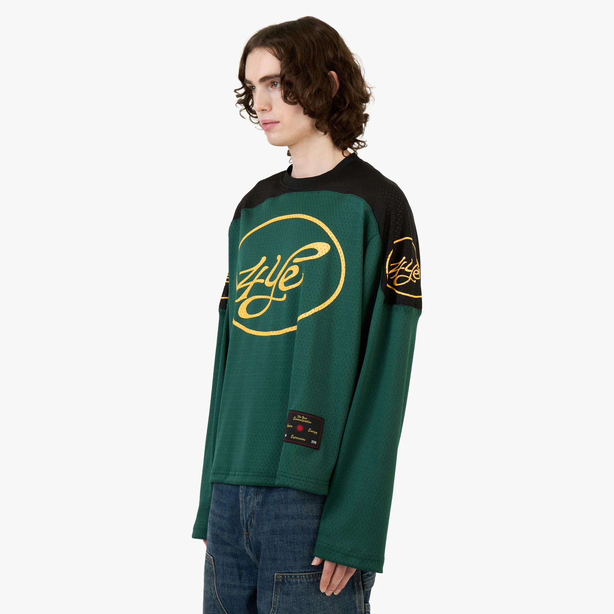 4YE Signature Mesh Jersey Dark Green / Black - Image 2