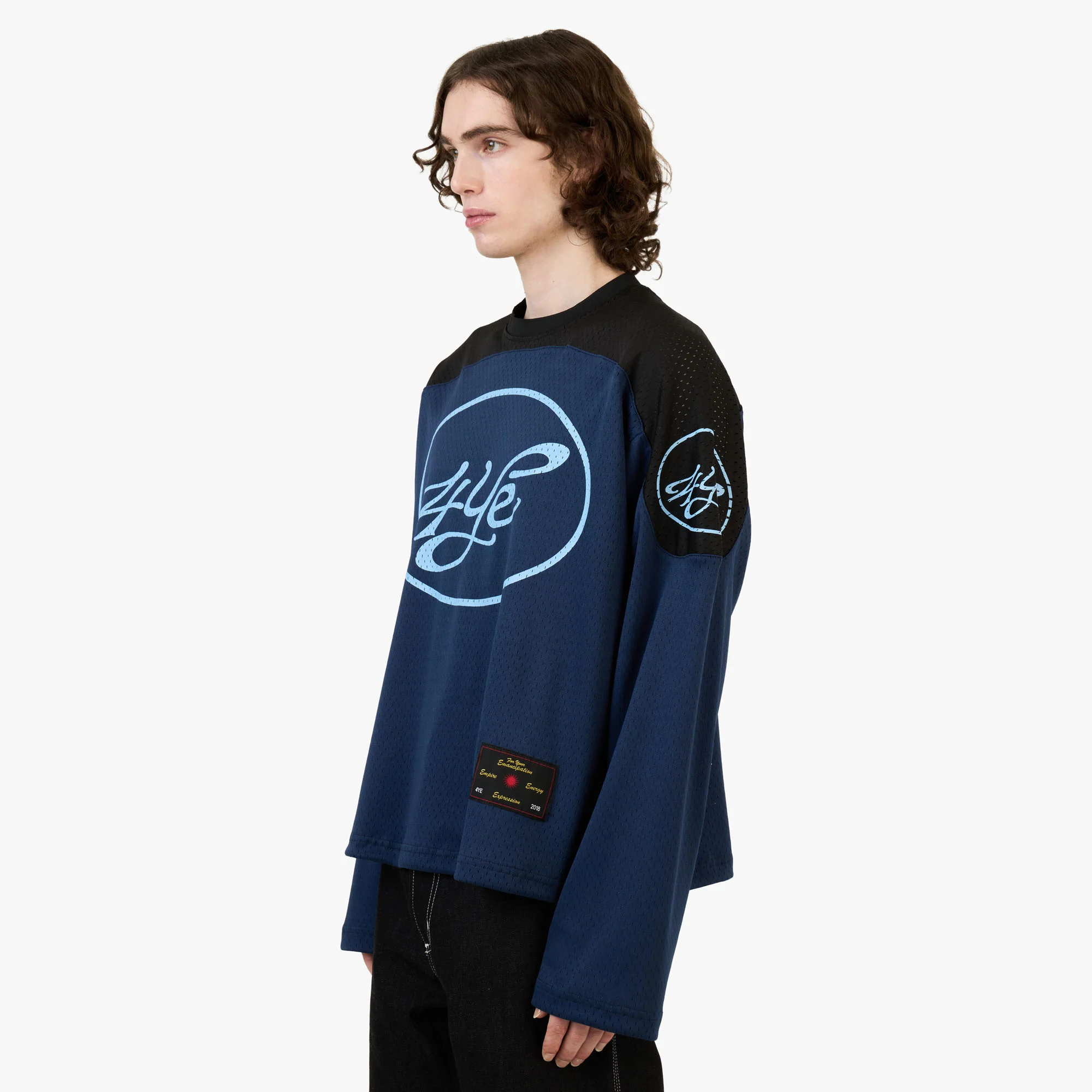 4YE Signature Mesh Jersey Navy / Black - Image 2