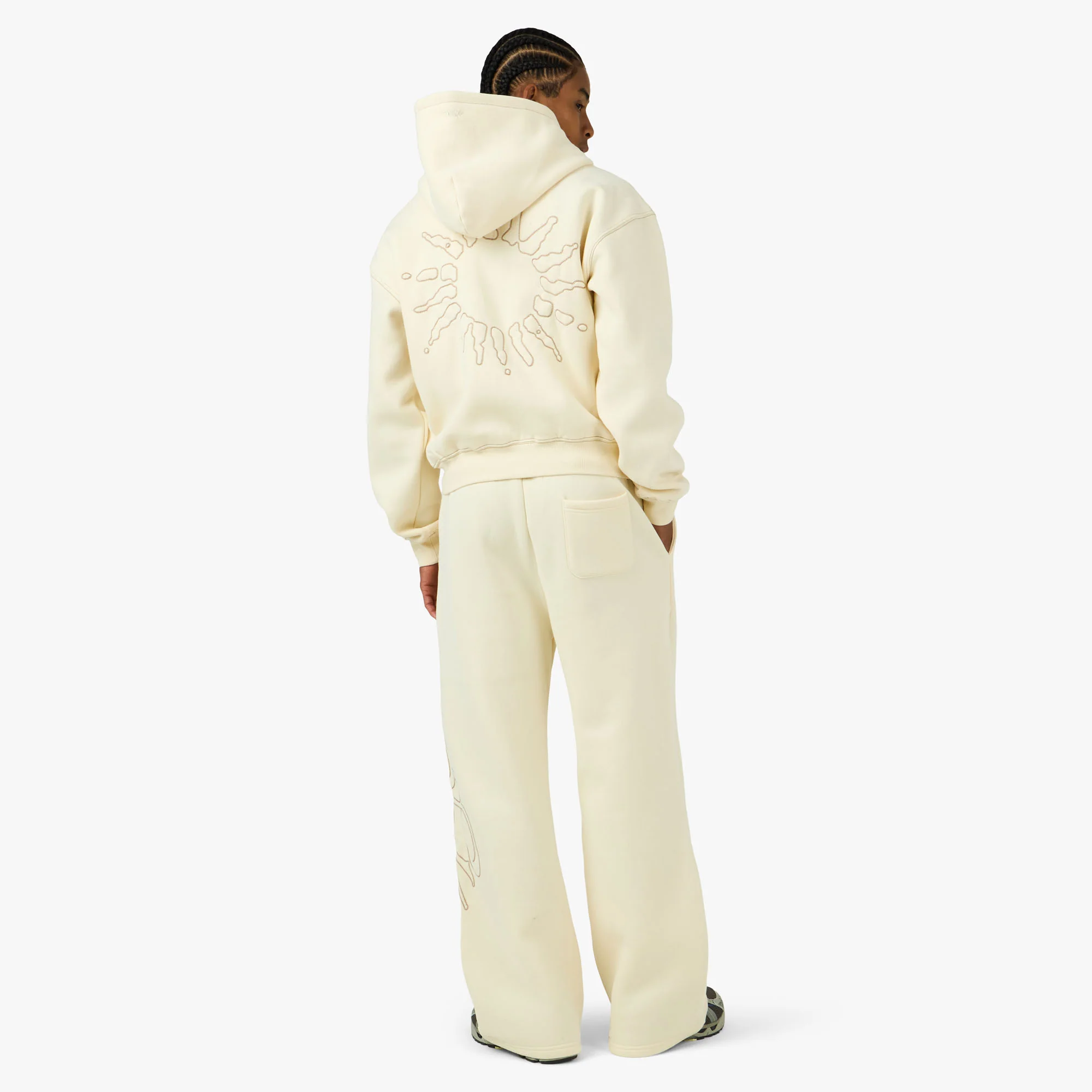 4YE Signature Wide Pant Ivory / Black - Image 7