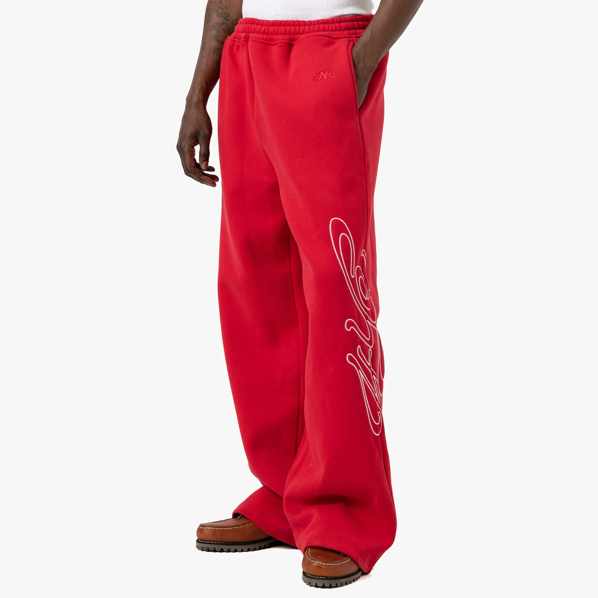 4YE Signature Wide Pant / Red / White - Image 2