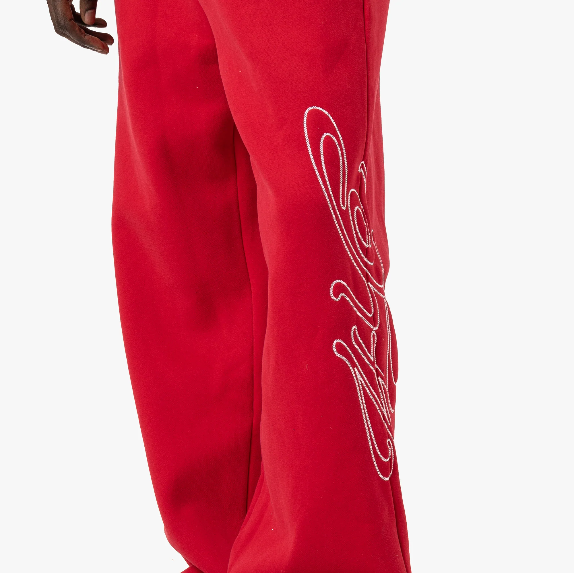 4YE Signature Wide Pant / Red / White - Image 4