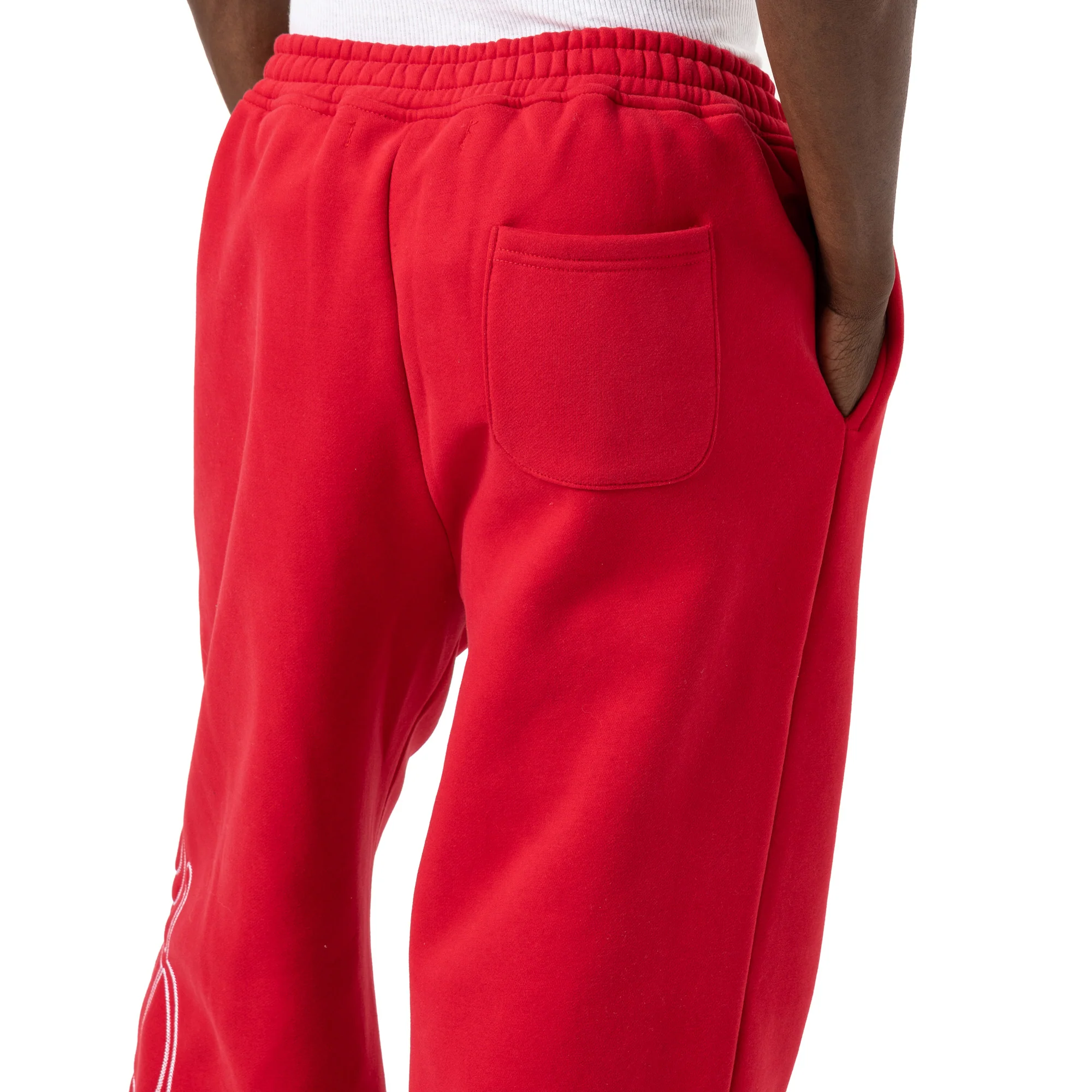 4YE Signature Wide Pant / Red / White - Image 5