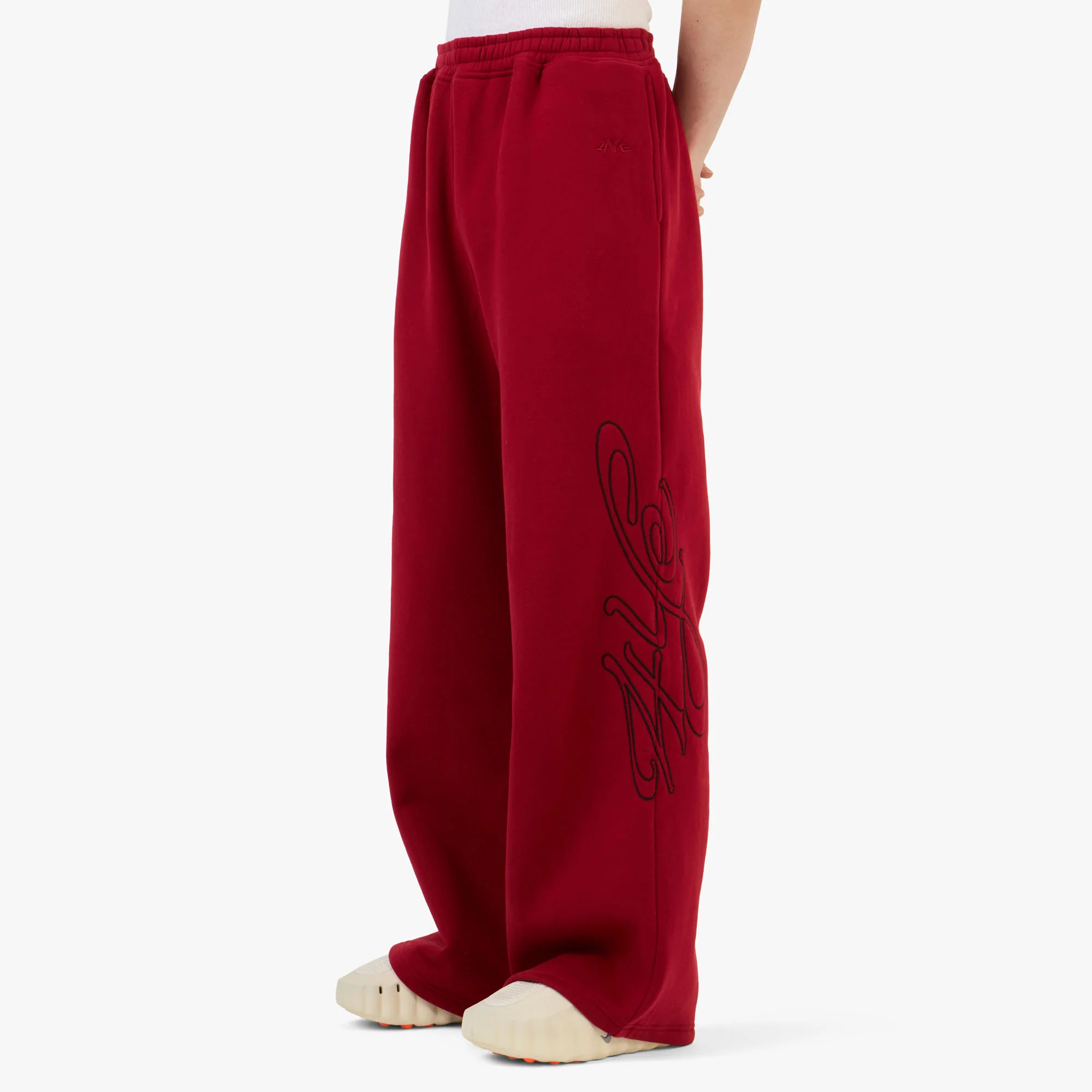 4YE Signature Zip Wide Pant Red / Black - Image 2