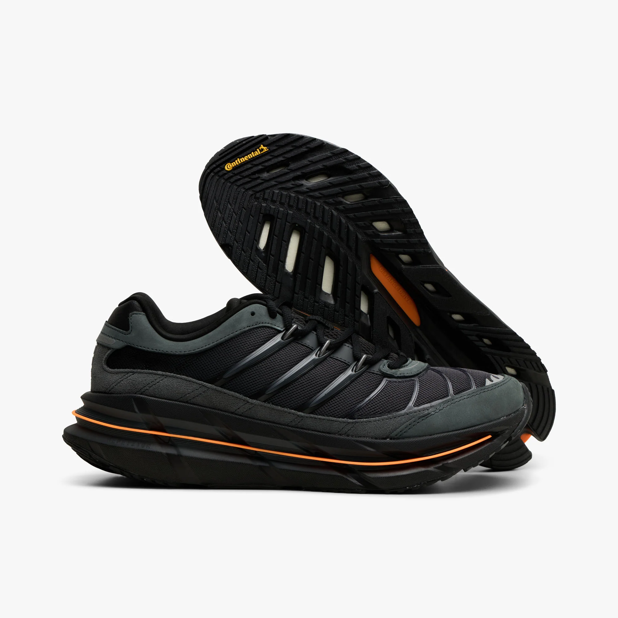 adidas Adistar HRMY Carbon / Core Black - Crew Orange - Image 2