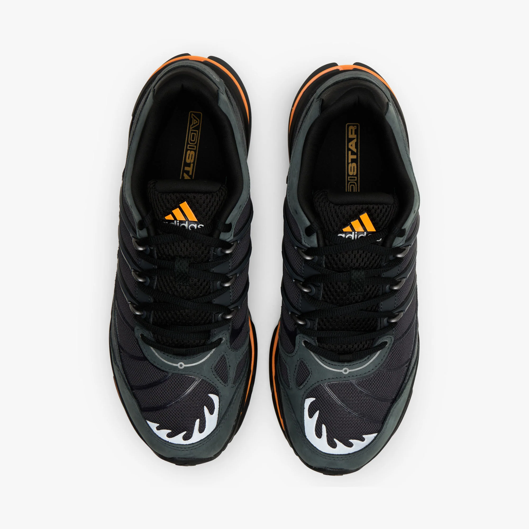 adidas Adistar HRMY Carbon / Core Black - Crew Orange - Image 5