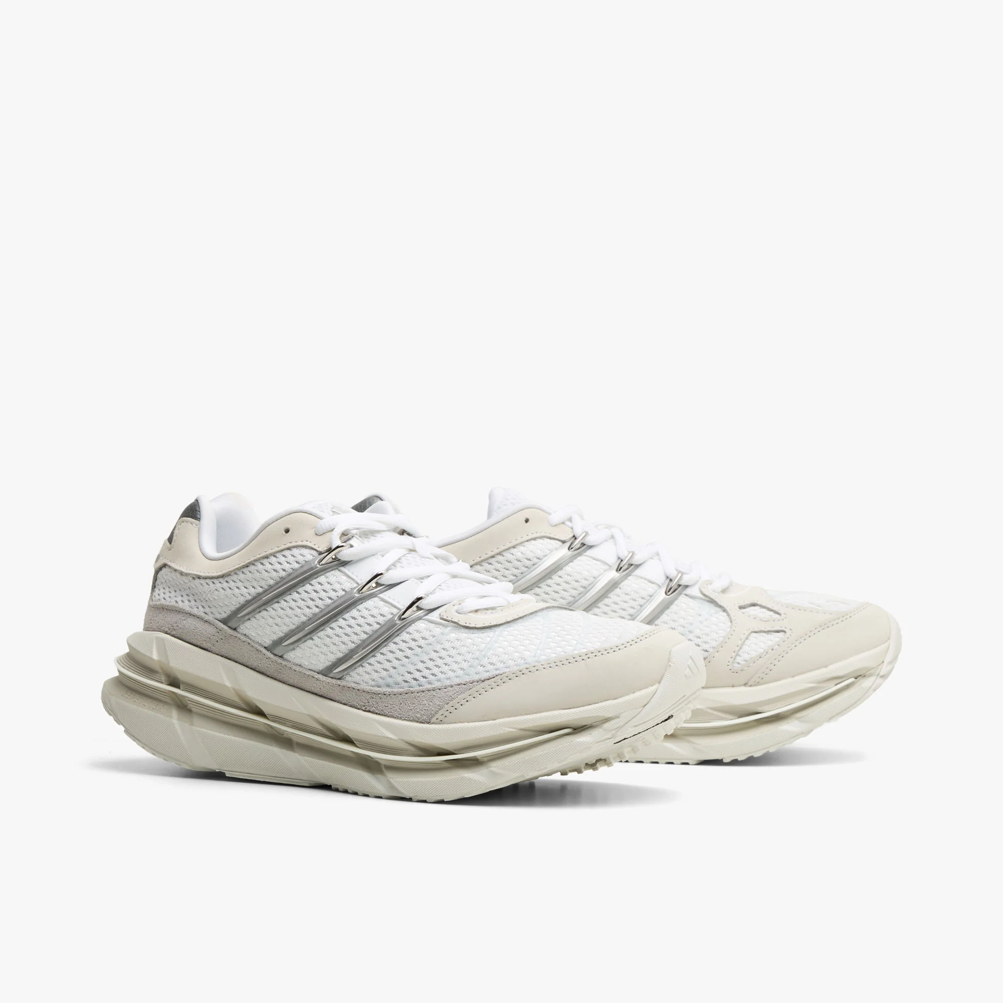 adidas Adistar HRMY Ftwr White / Matte Silver - Silver Met. - Image 3