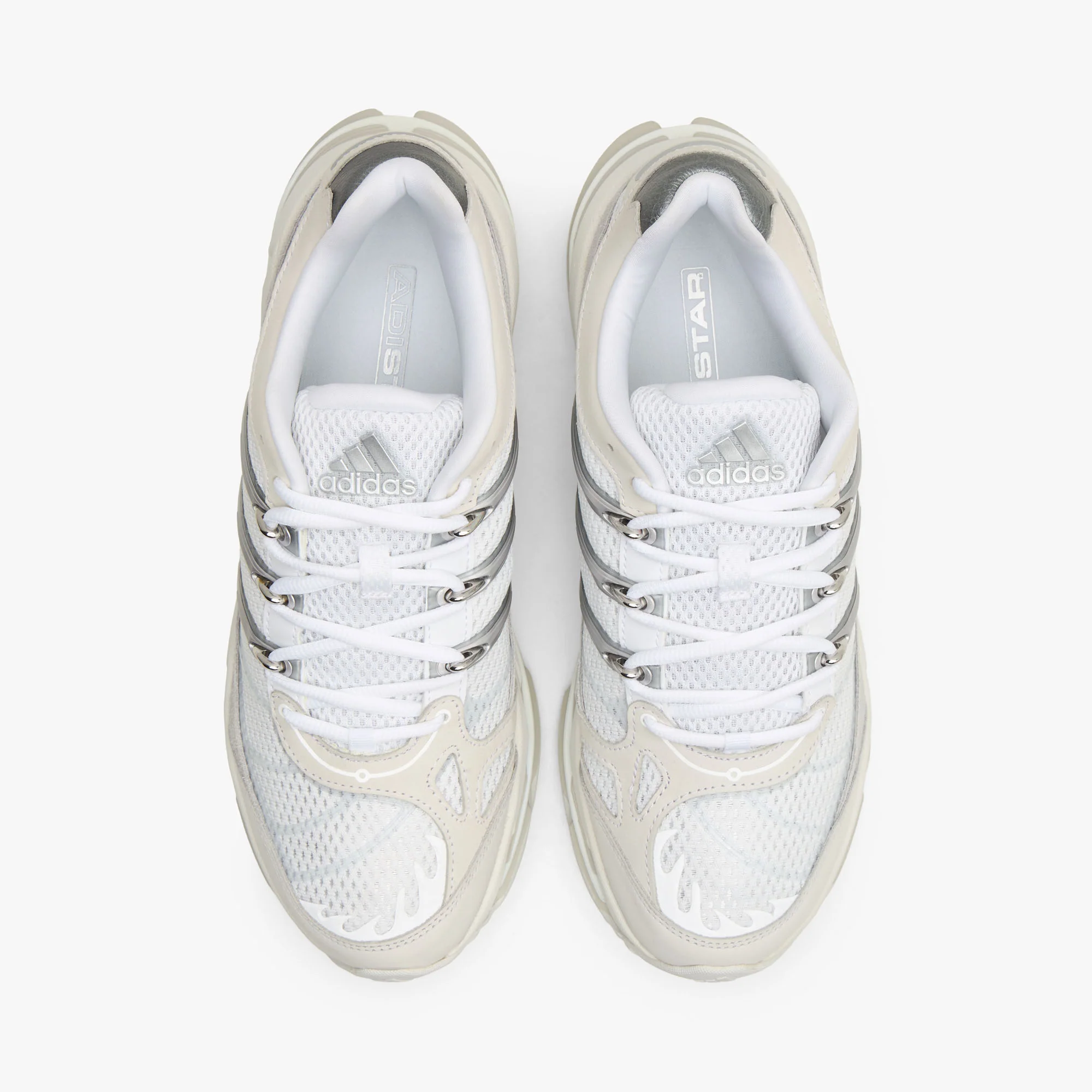 adidas Adistar HRMY Ftwr White / Matte Silver - Silver Met. - Image 5