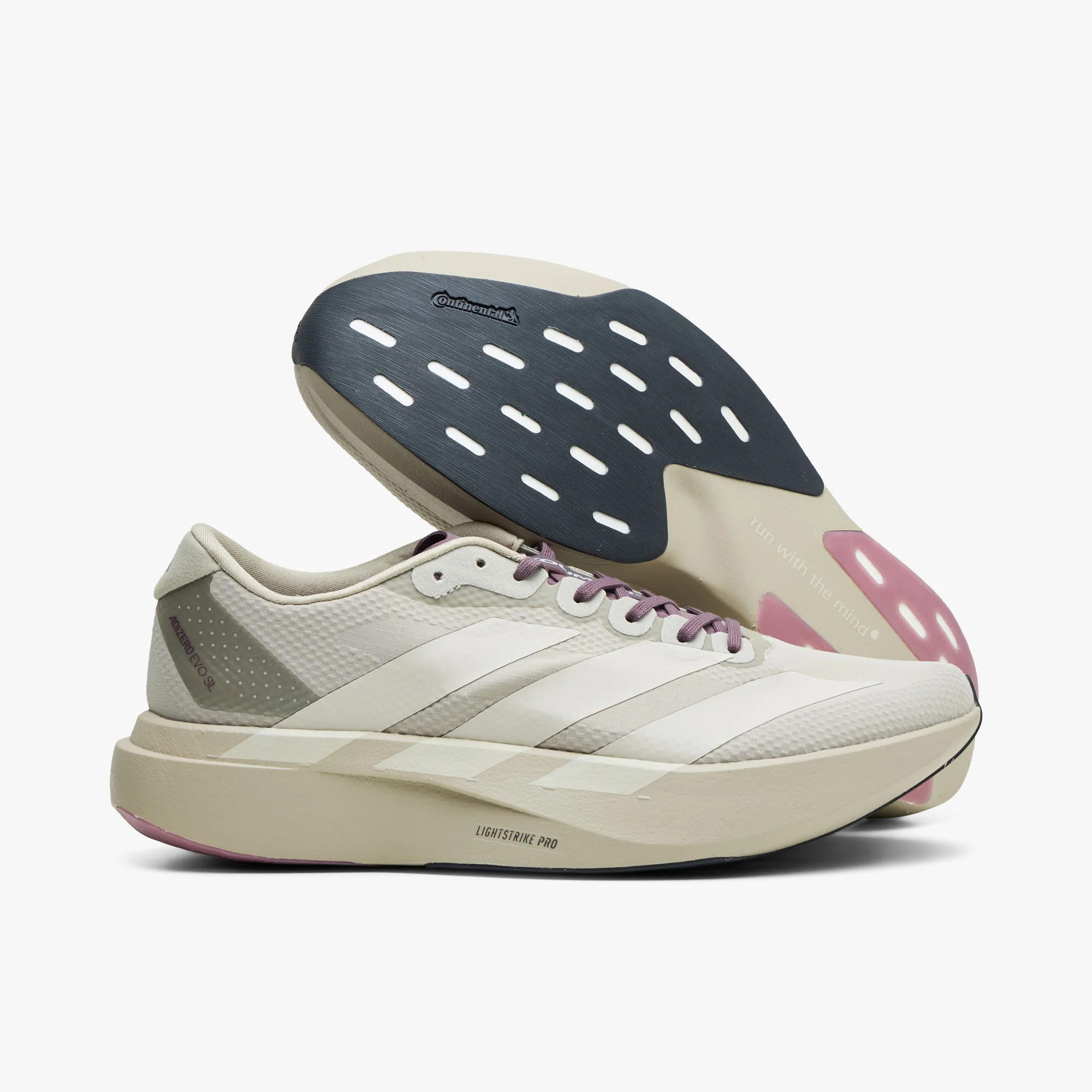 adidas Adizero EVO SL Woven HK Putty Grey / Alumina - Shadow - Image 2