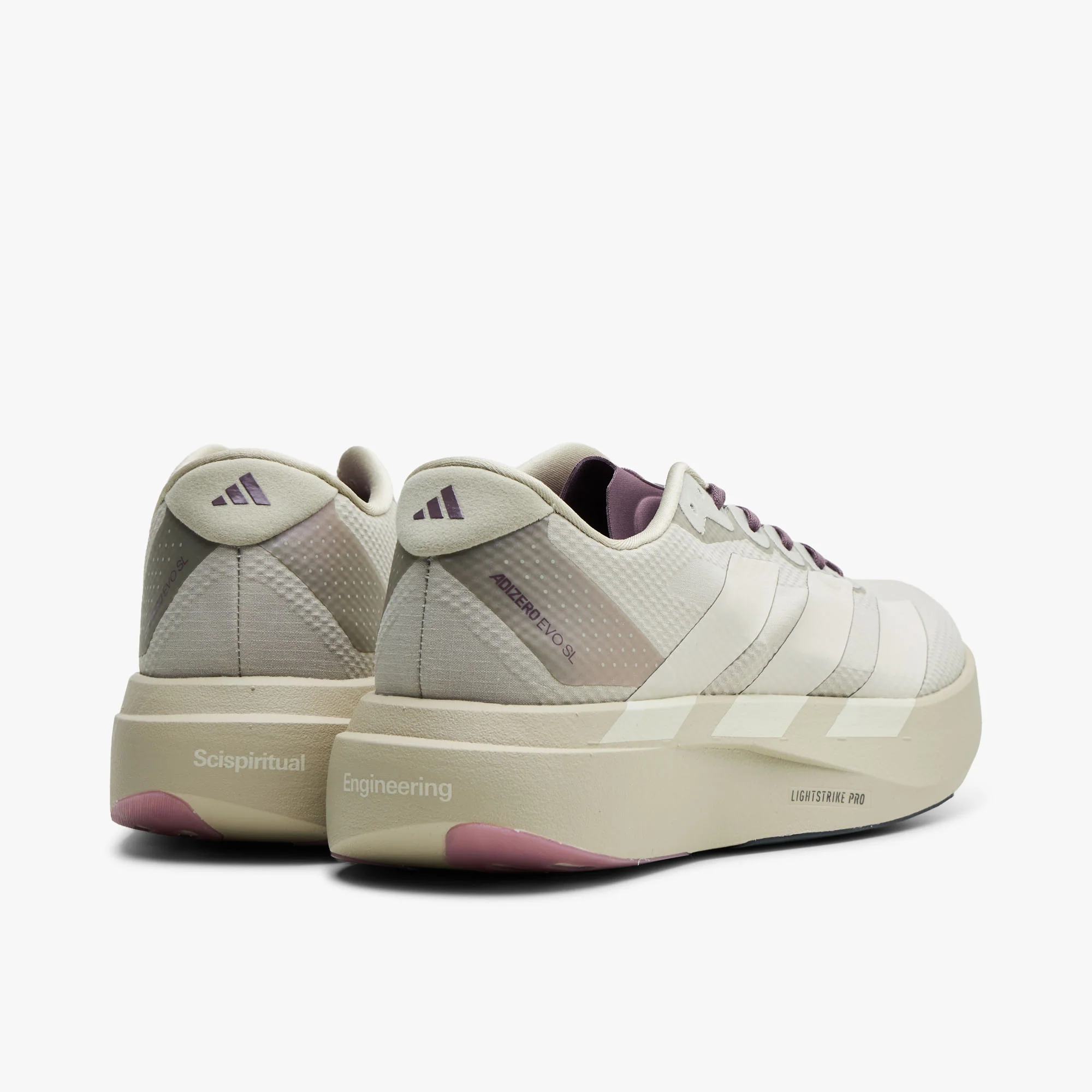 adidas Adizero EVO SL Woven HK Putty Grey / Alumina - Shadow - Image 4