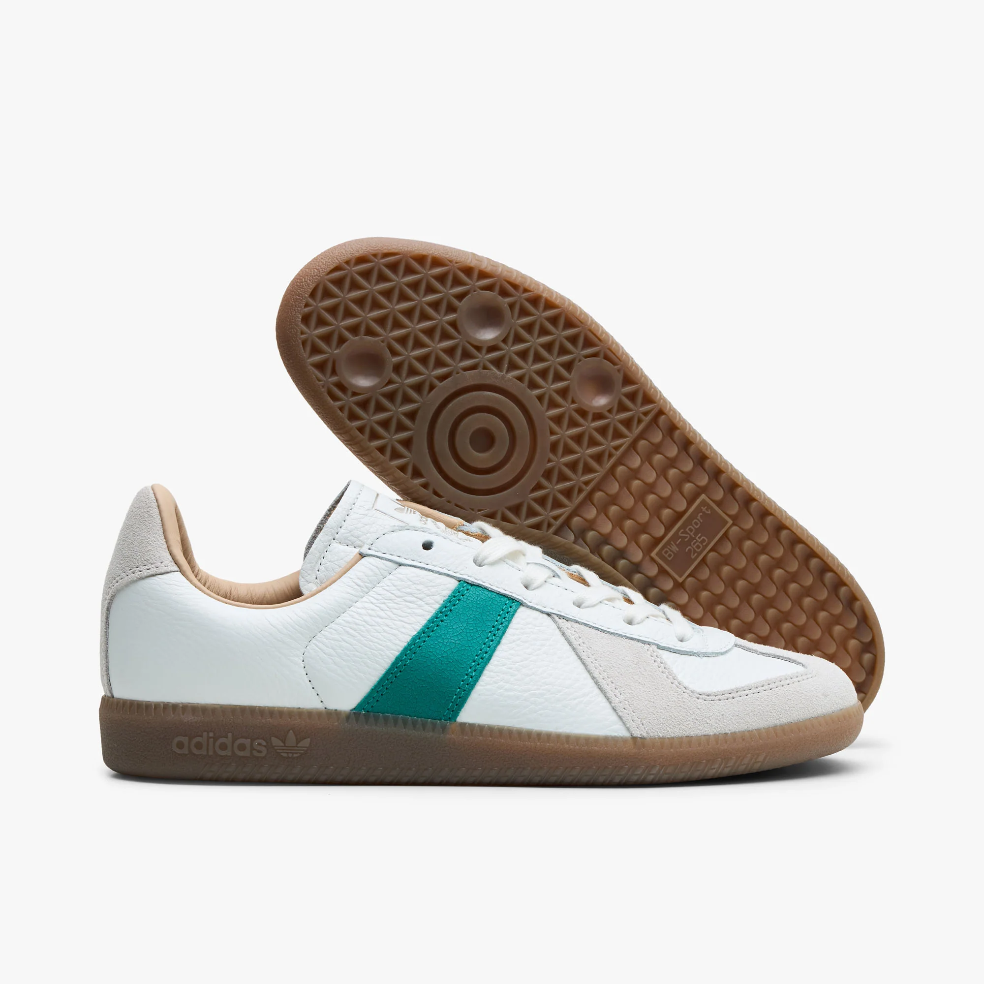 adidas BW Army Core White / Power Green - Gum - Image 2