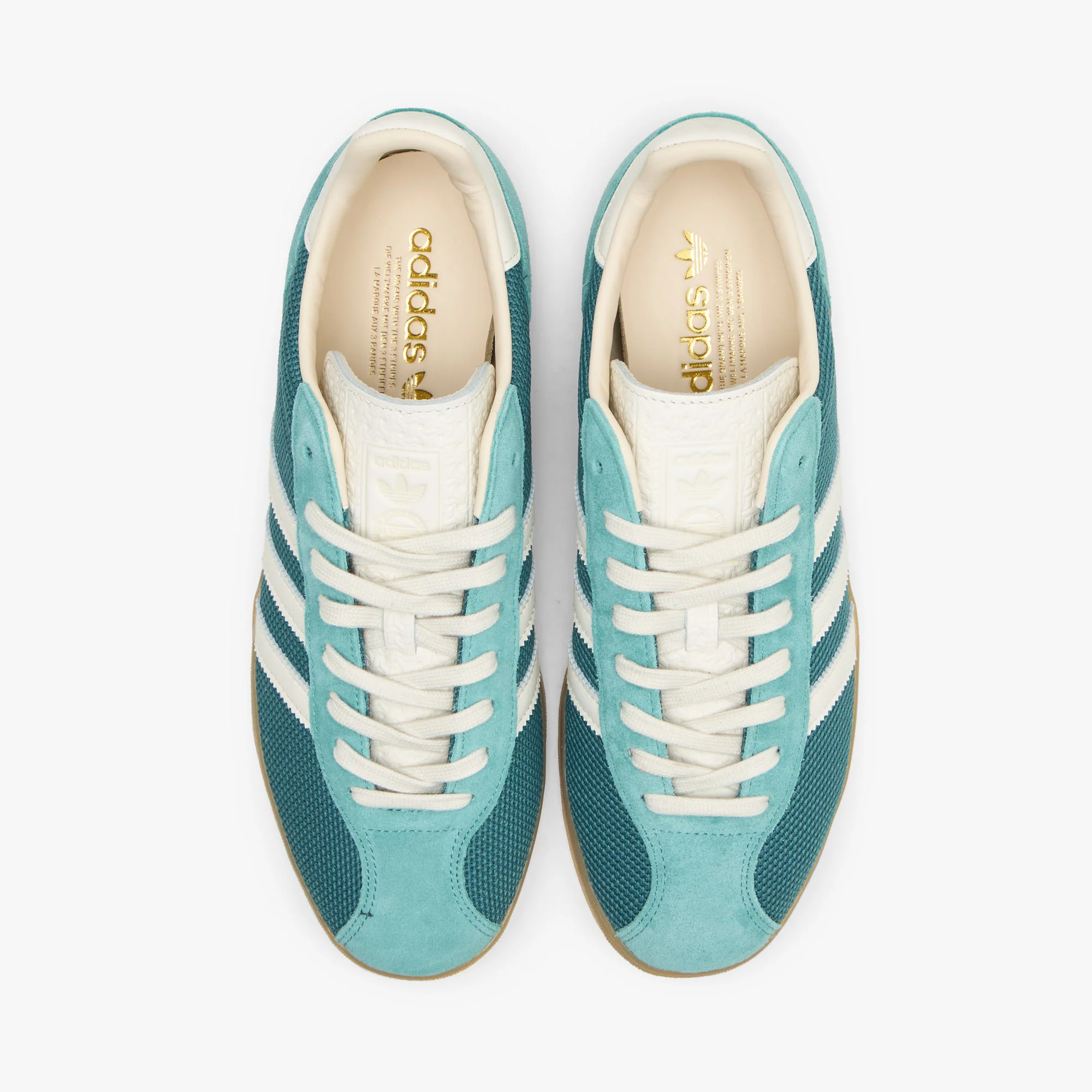 adidas Originals Gazelle Indoor Pro Preloved Teal / Off White - Warm Sandstone - Image 5