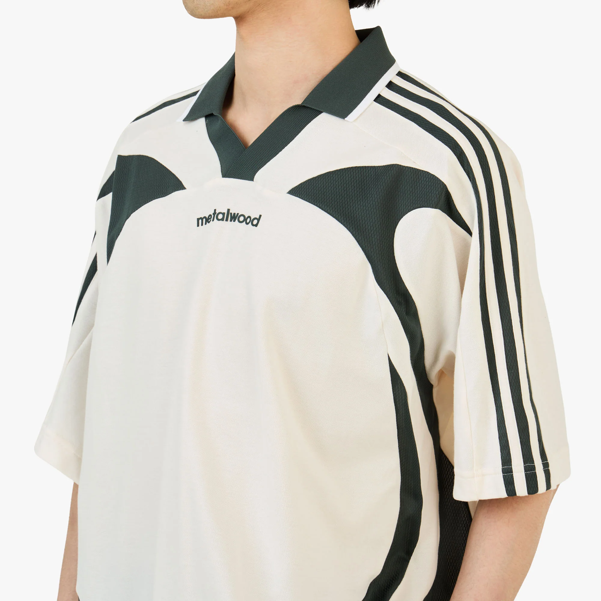 adidas Originals x Metalwood Polo / Chalk White - Image 4