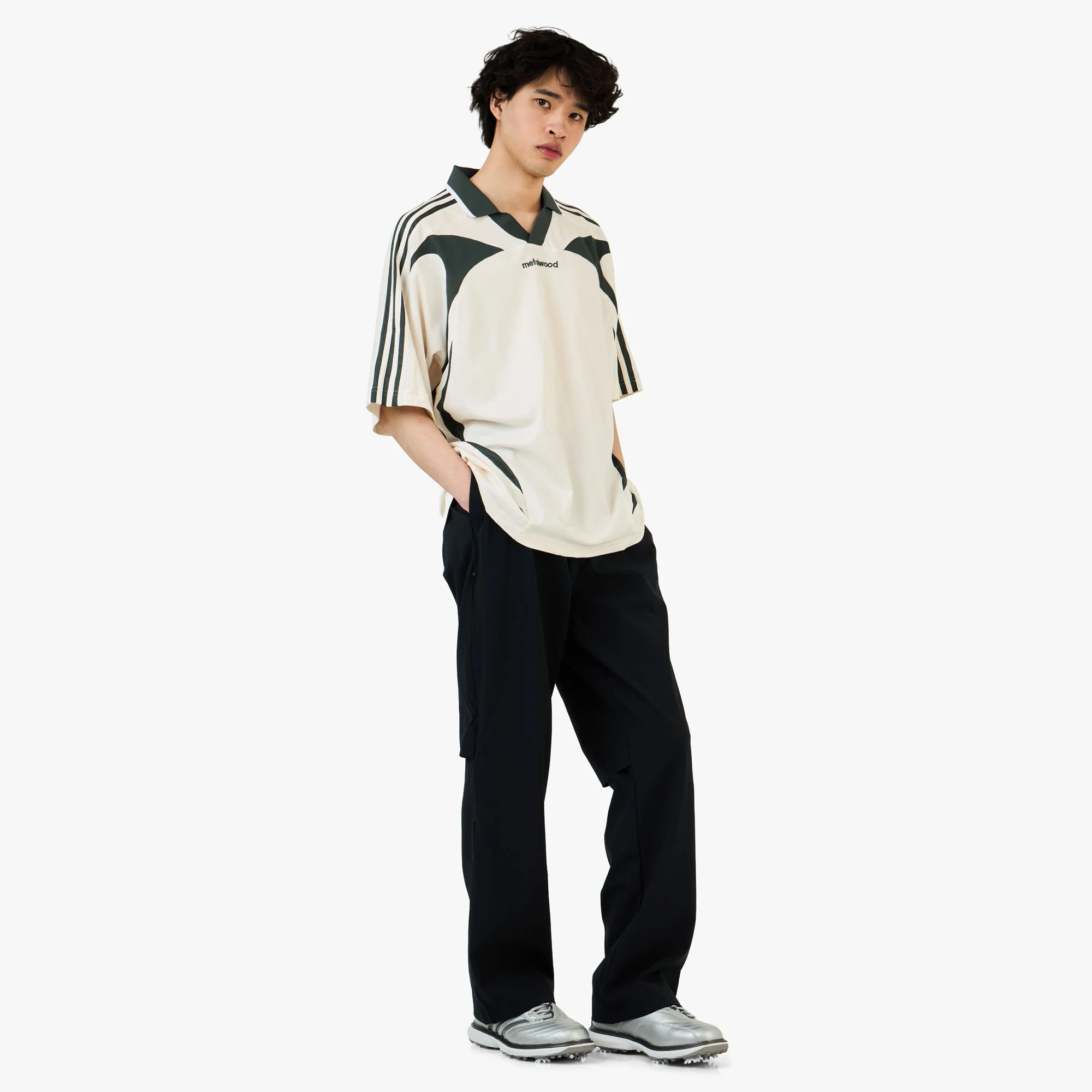 adidas Originals x Metalwood Polo / Chalk White - Image 6