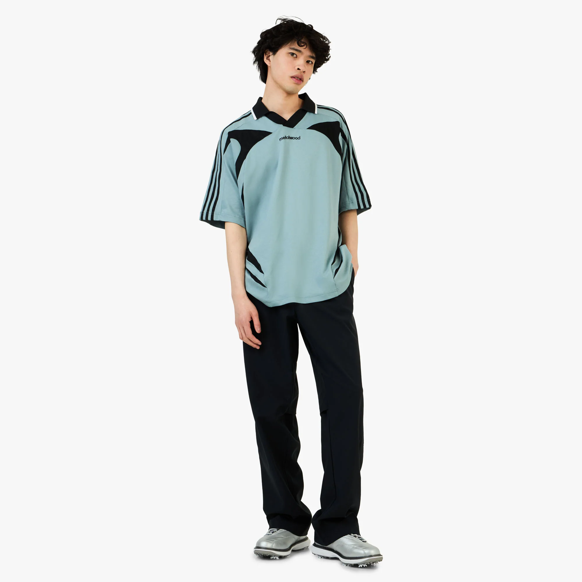 adidas Originals x Metalwood Polo / Green Earth - Image 6