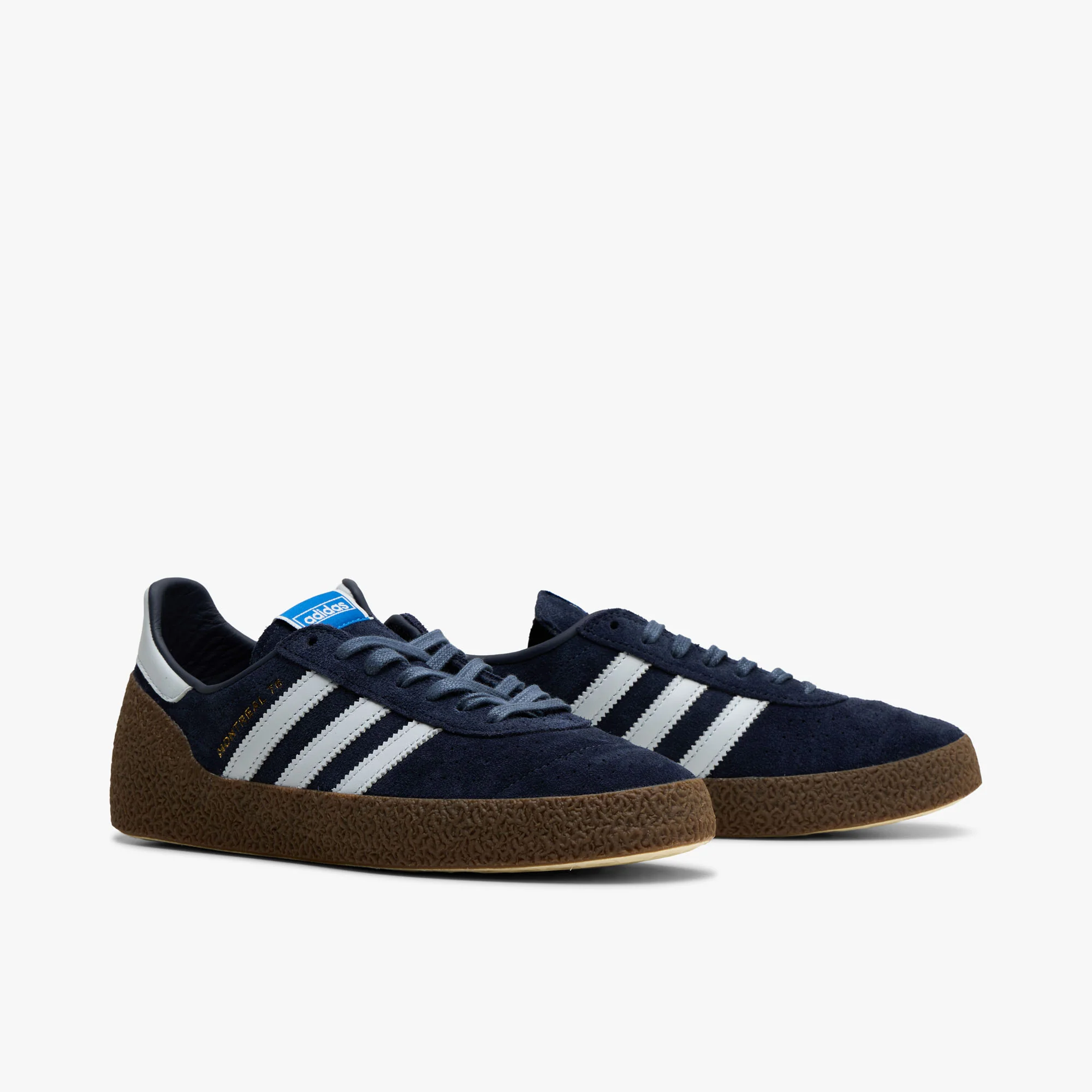 adidas Originals Montreal 76 Shadow Navy / Halo Blue - Gum - Image 3