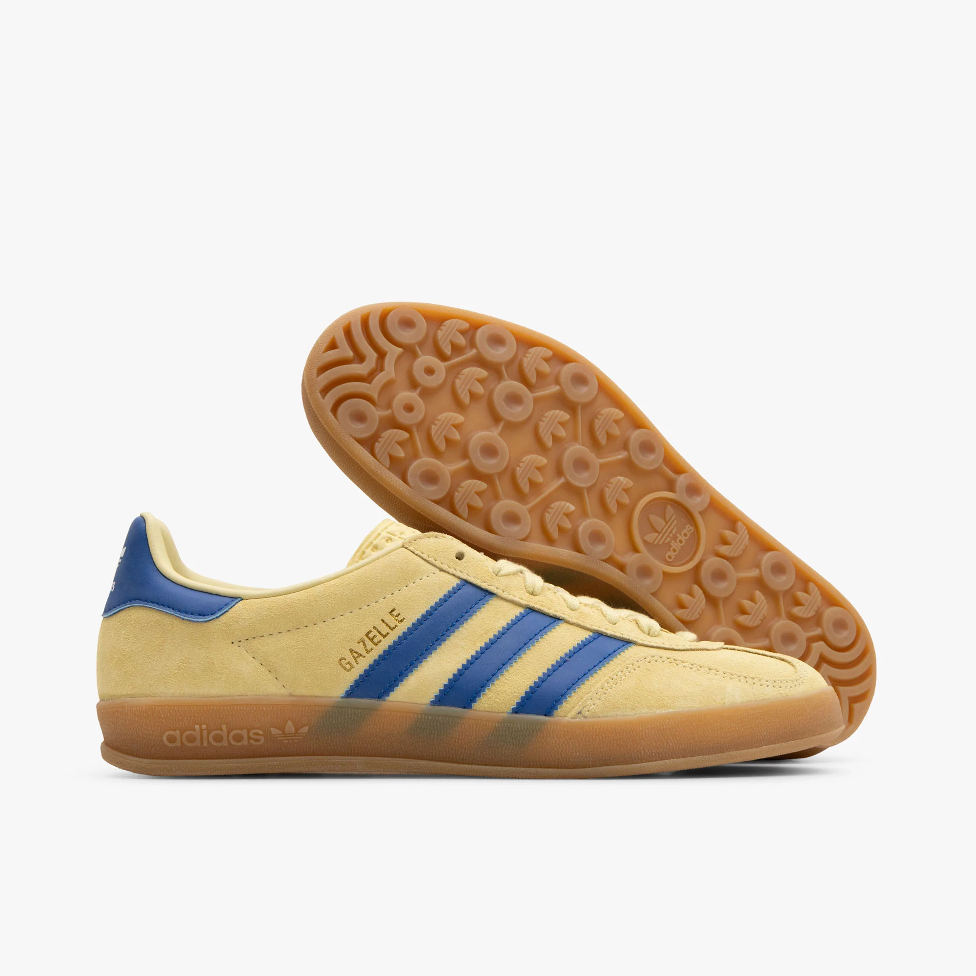 adidas Originals Gazelle Indoor Powder Yellow / Team Royal Blue - Footwear White - Image 2