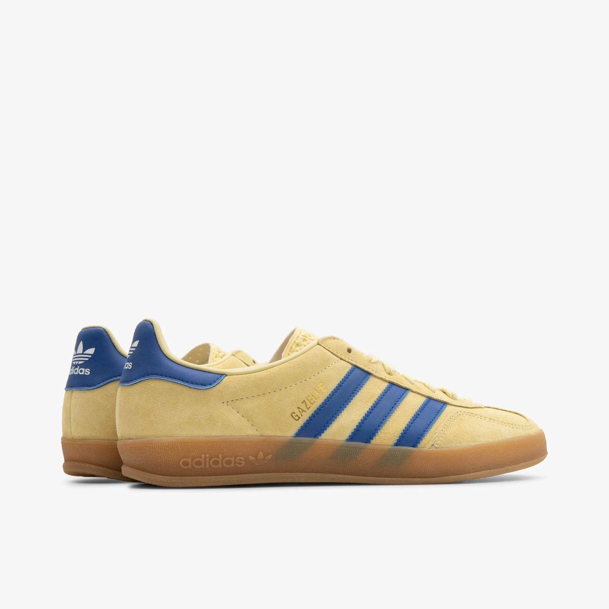 adidas Originals Gazelle Indoor Powder Yellow / Team Royal Blue - Footwear White - Image 4