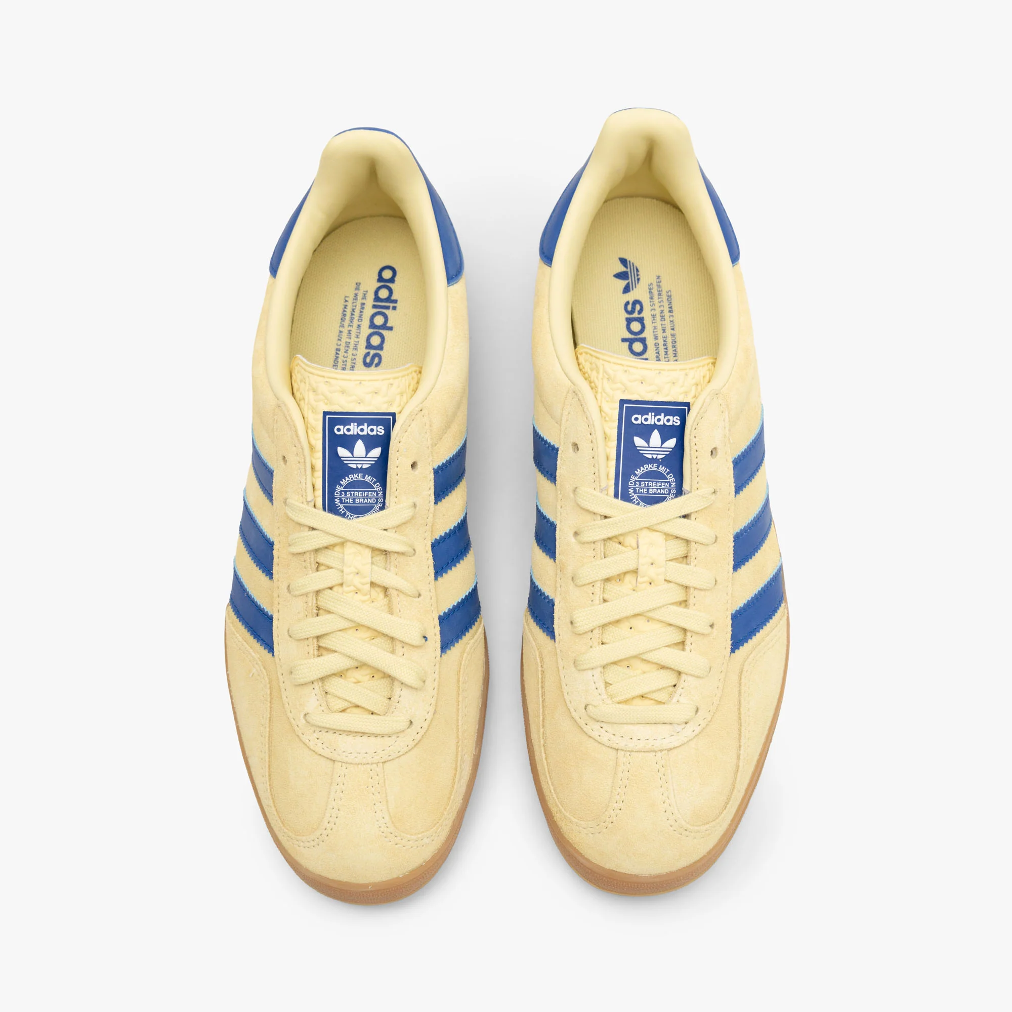 adidas Originals Gazelle Indoor Powder Yellow / Team Royal Blue - Footwear White - Image 5