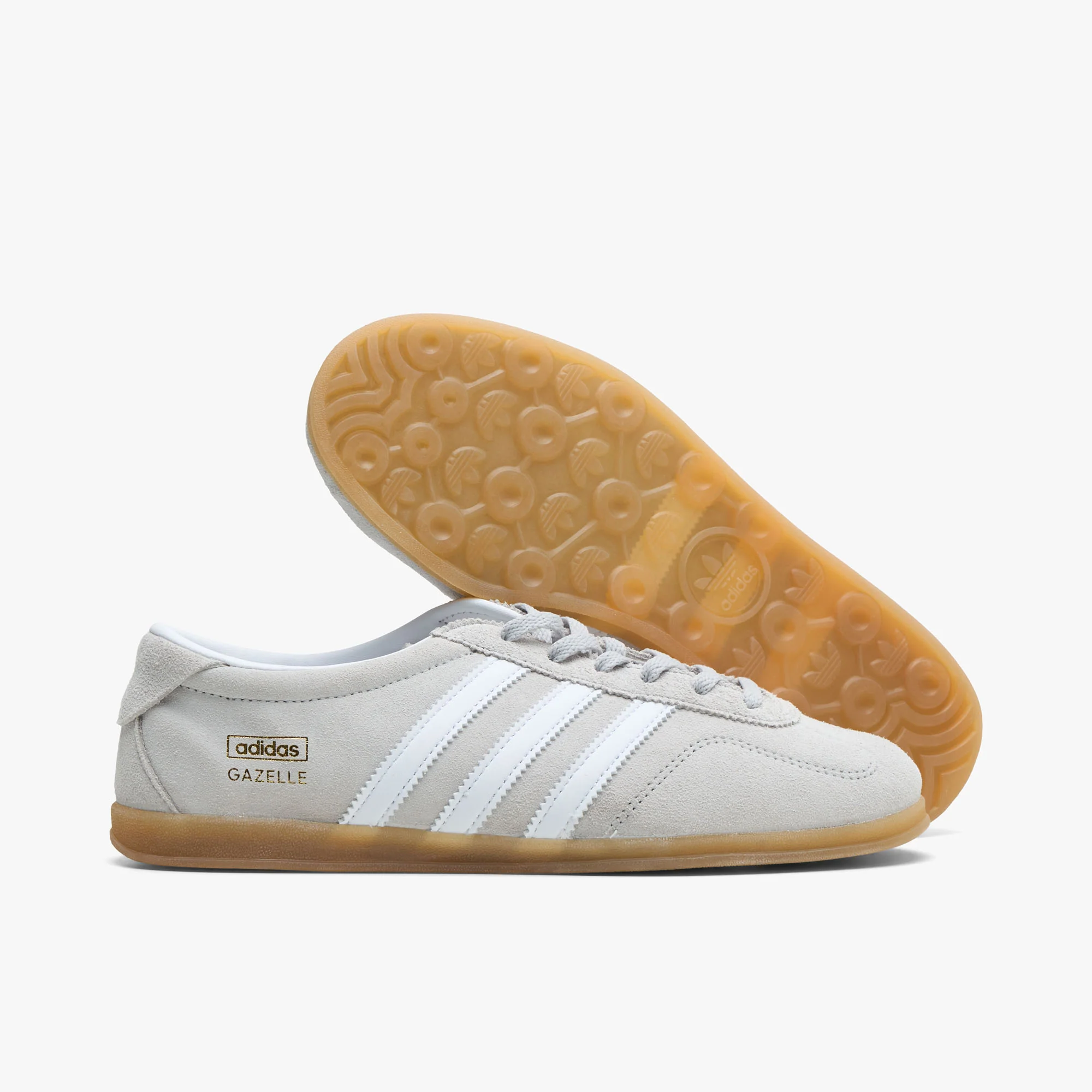 adidas Originals Women's Gazelle Lo Pro Grey Two / Cloud White - Gum - Image 2