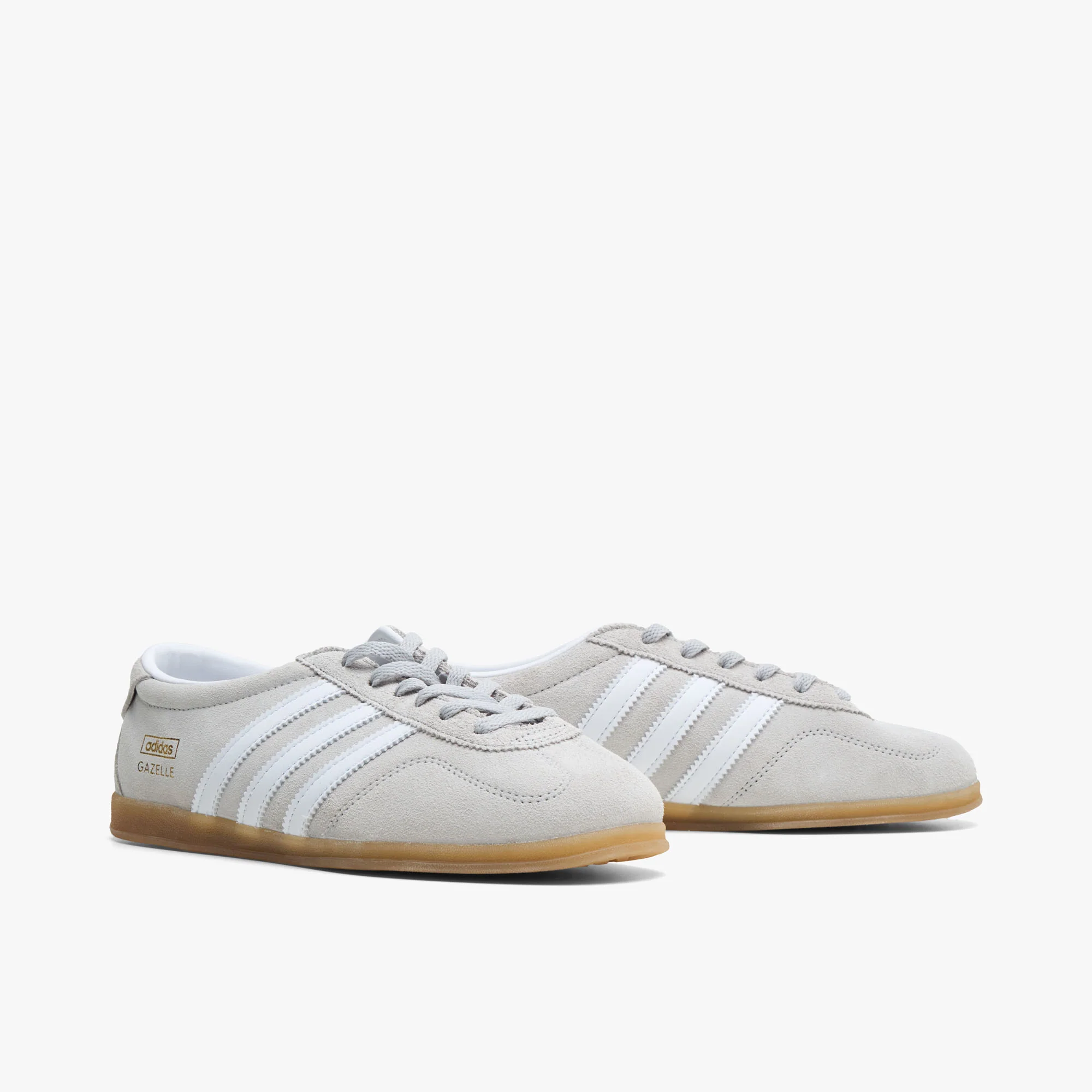 adidas Originals Women's Gazelle Lo Pro Grey Two / Cloud White - Gum - Image 3