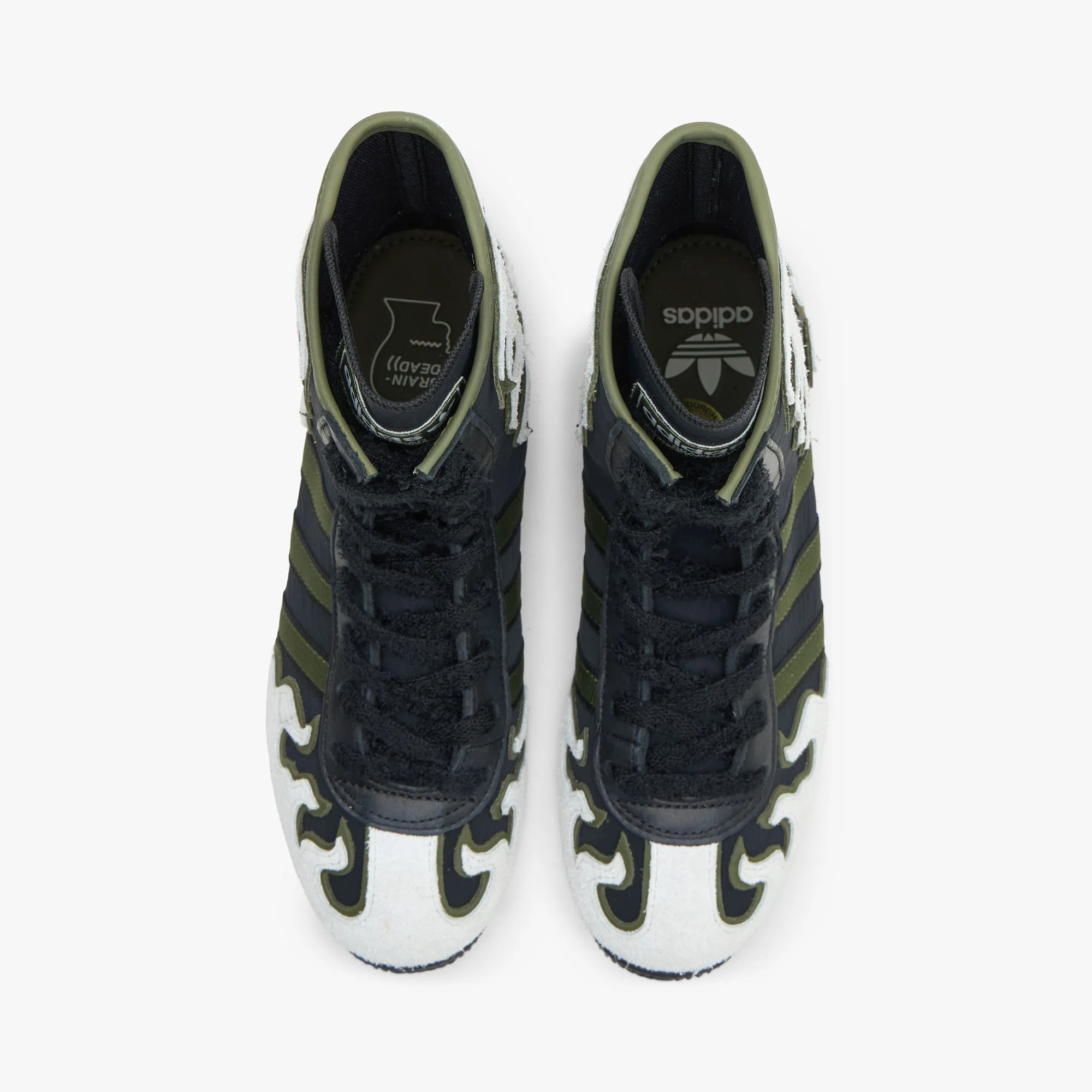 adidas Originals x Brain Dead Japan Hi Core Black / Crystal White - Gold Metallic - Image 5