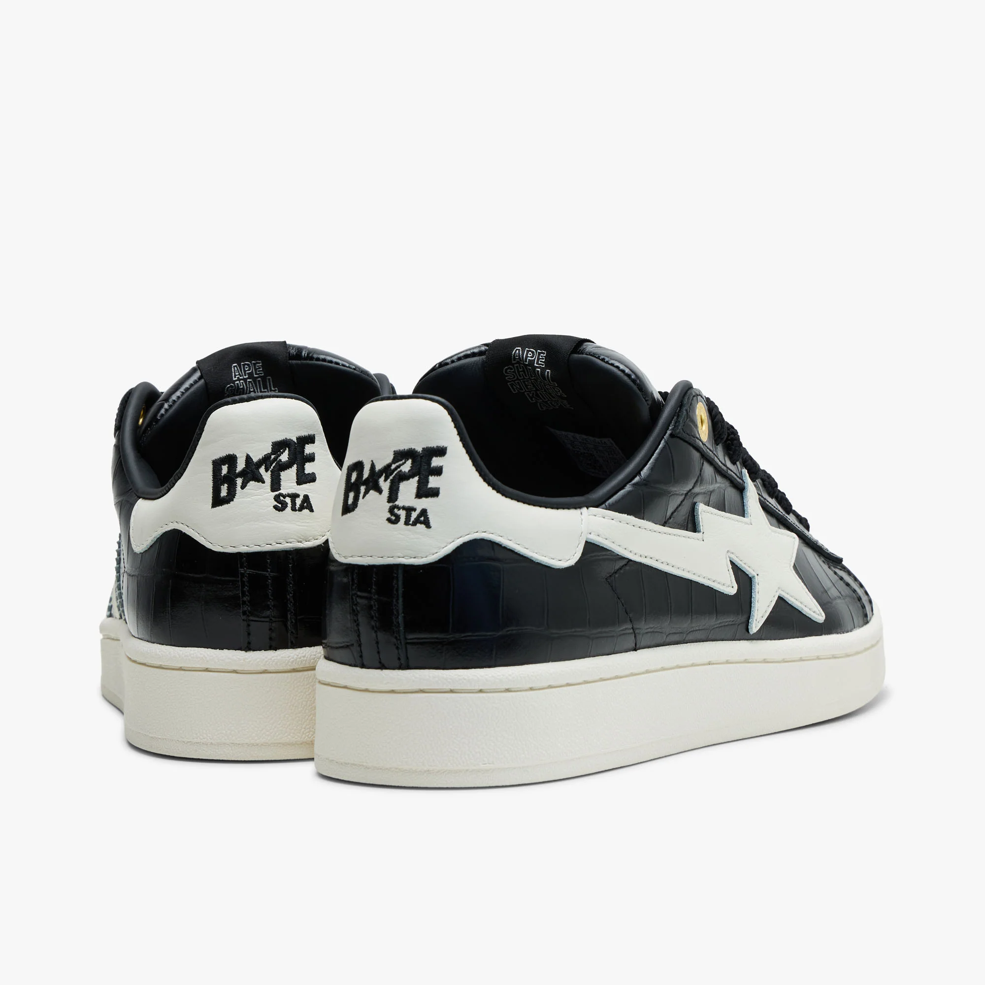 adidas x BAPE Campus 00s World Cup Core Black / Off White - Gold Metallic - Image 4