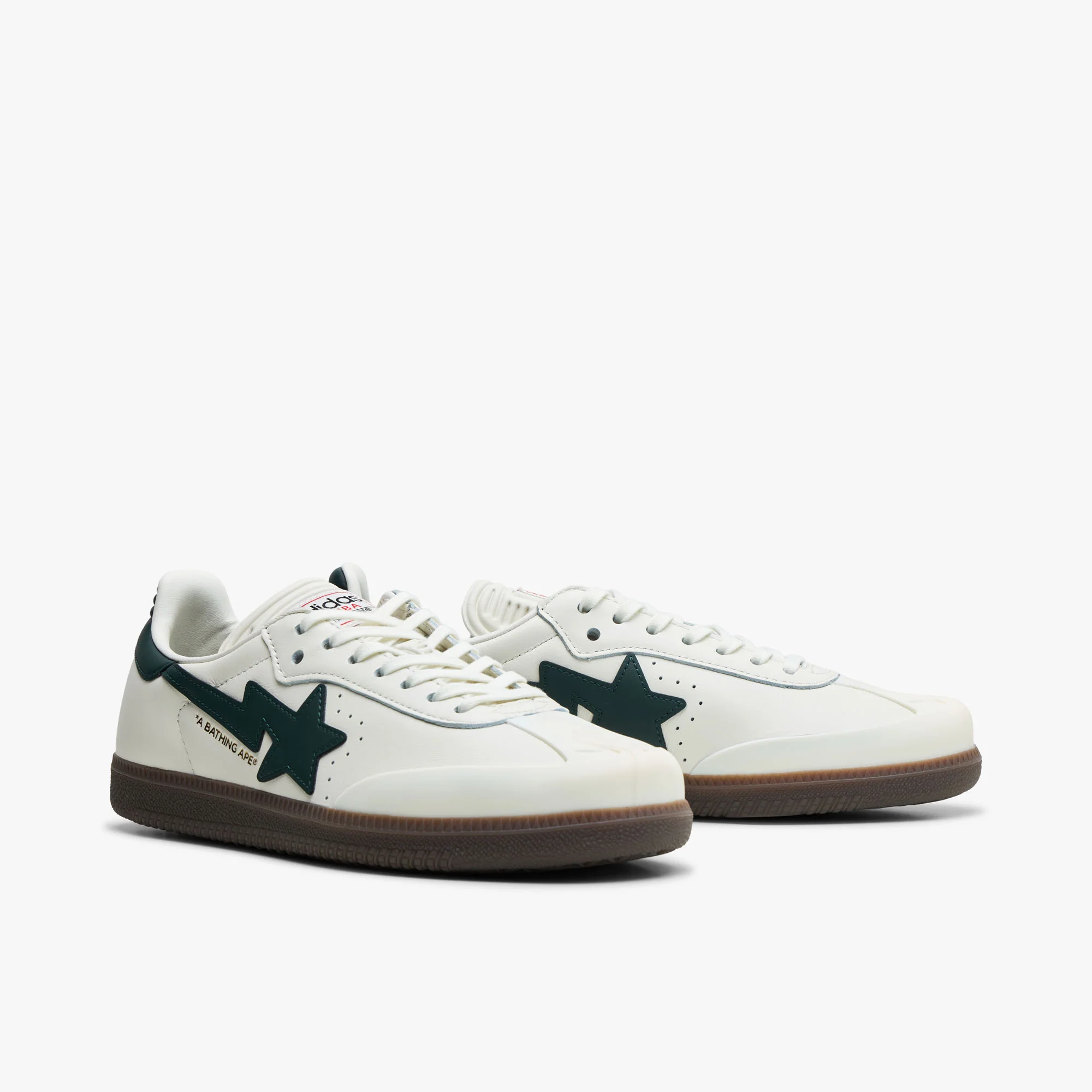 adidas x BAPE Samba World Cup Off White / Shadow Green - Gum - Image 3