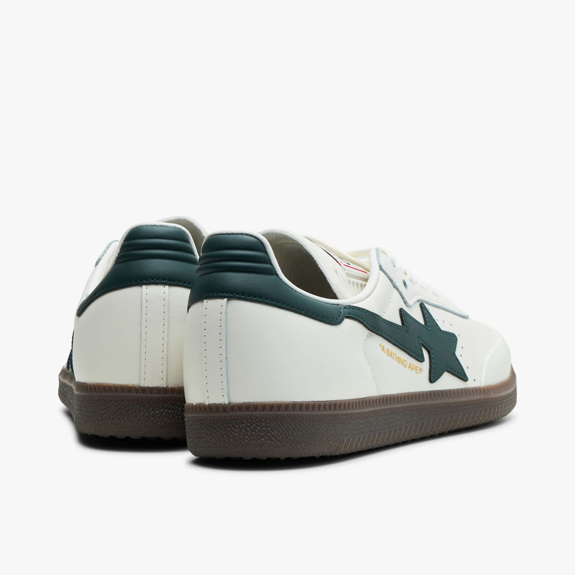 adidas x BAPE Samba World Cup Off White / Shadow Green - Gum - Image 4