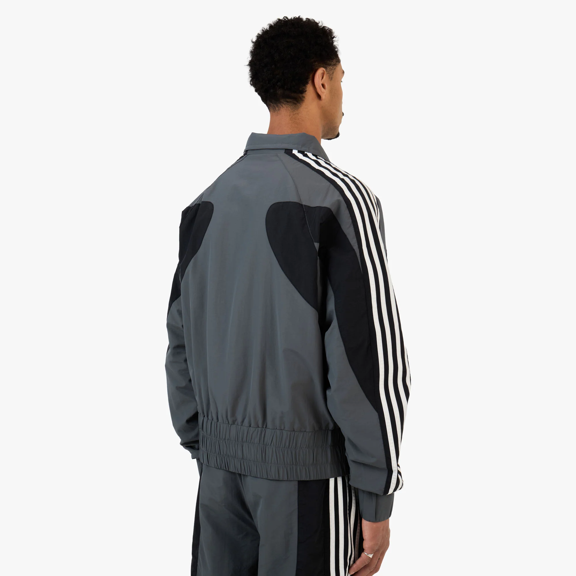 Adidem Astericks Stripped Tracket Jacket Black - Image 3