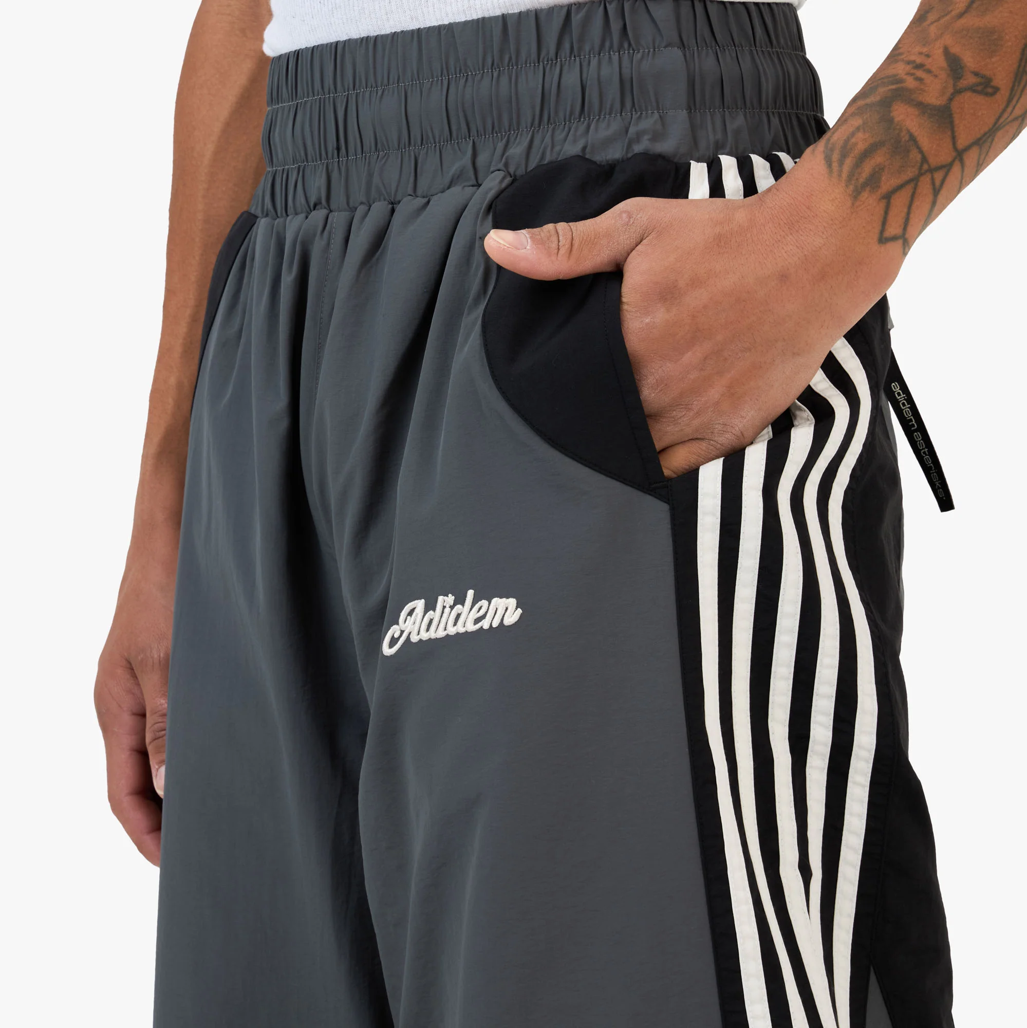 Adidem Astericks Stripped Tracket Pant Black - Image 4