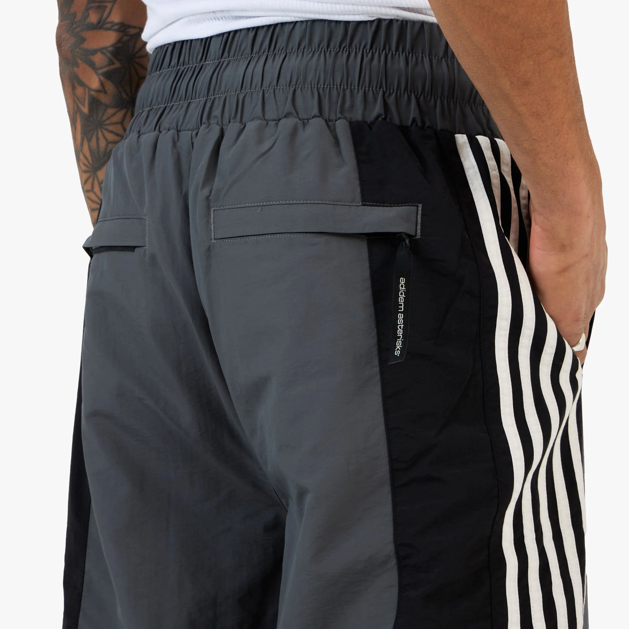 Adidem Astericks Stripped Tracket Pant Black - Image 5