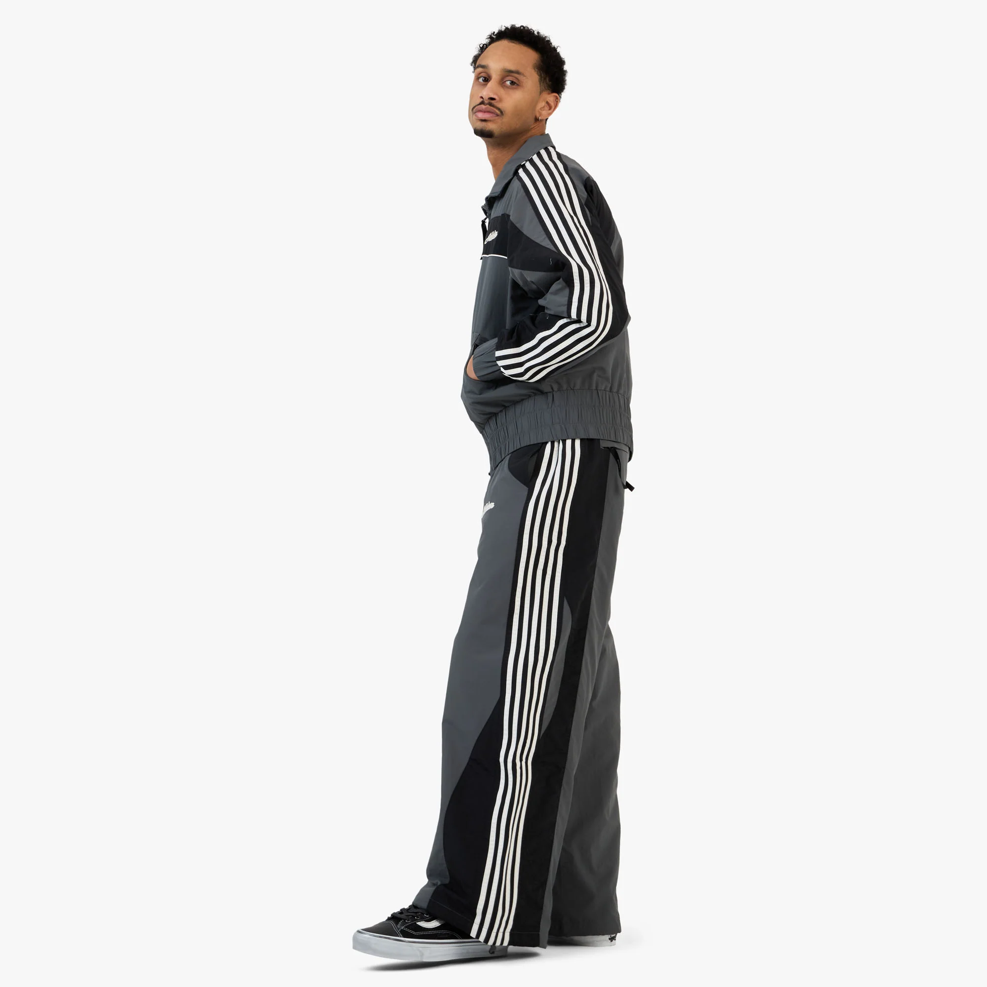 Adidem Astericks Stripped Tracket Pant Black - Image 7