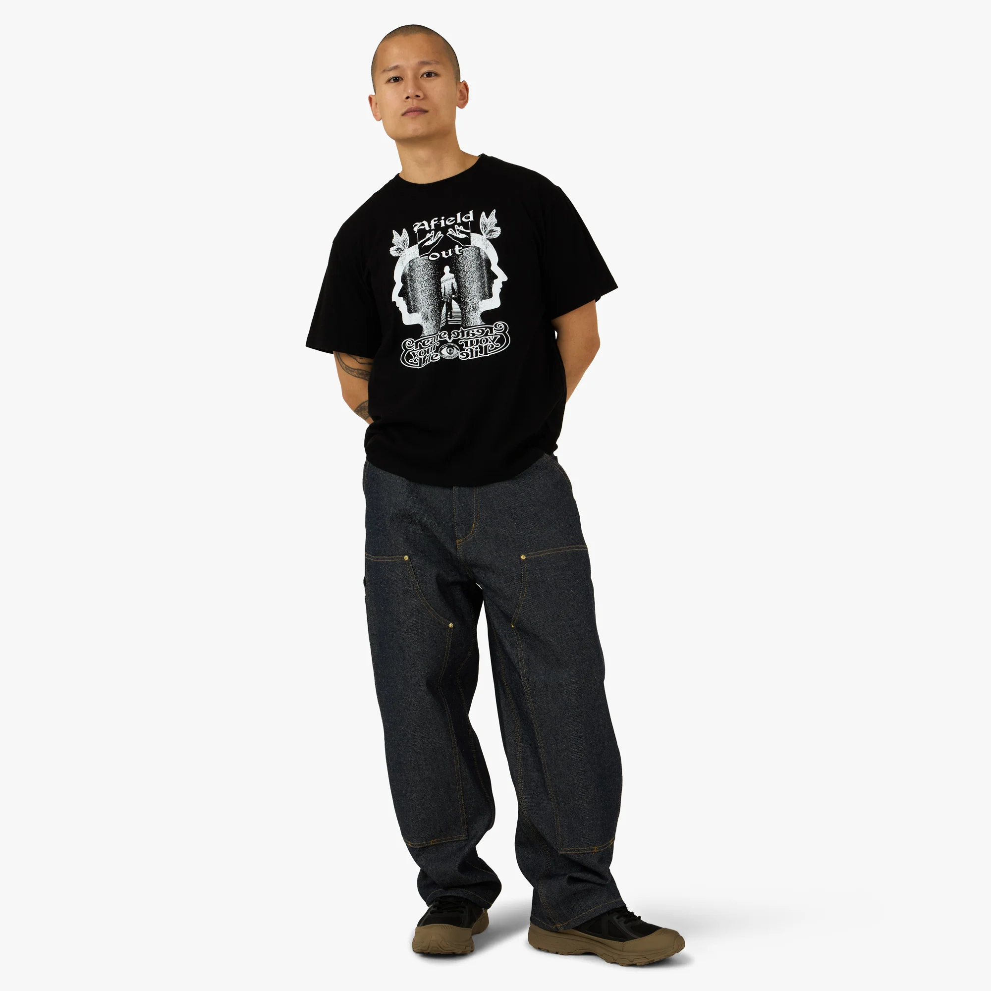 Afield Out Creator T-Shirt Black - Image 6