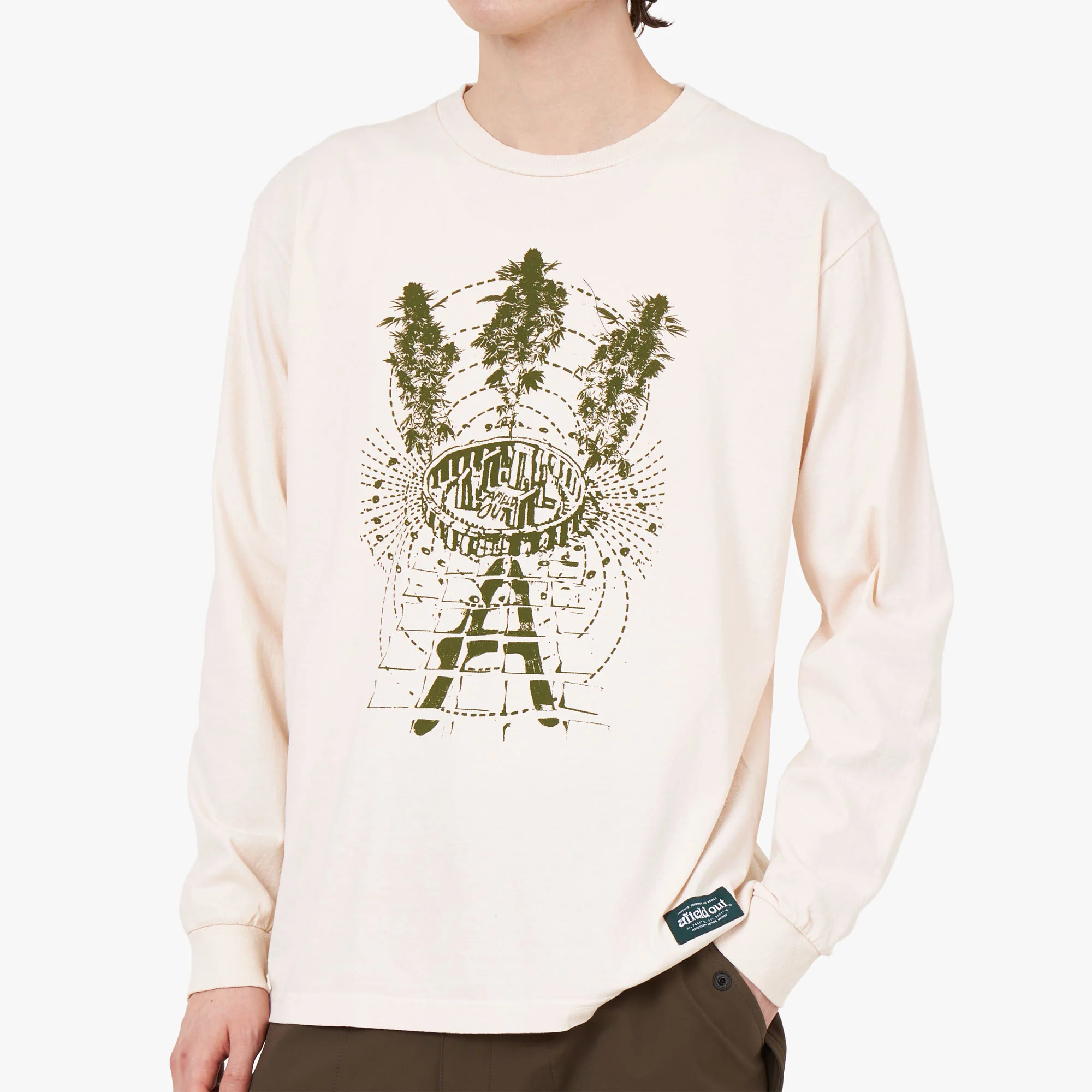 Afield Out STONE L/S T-Shirt Bone - Image 4