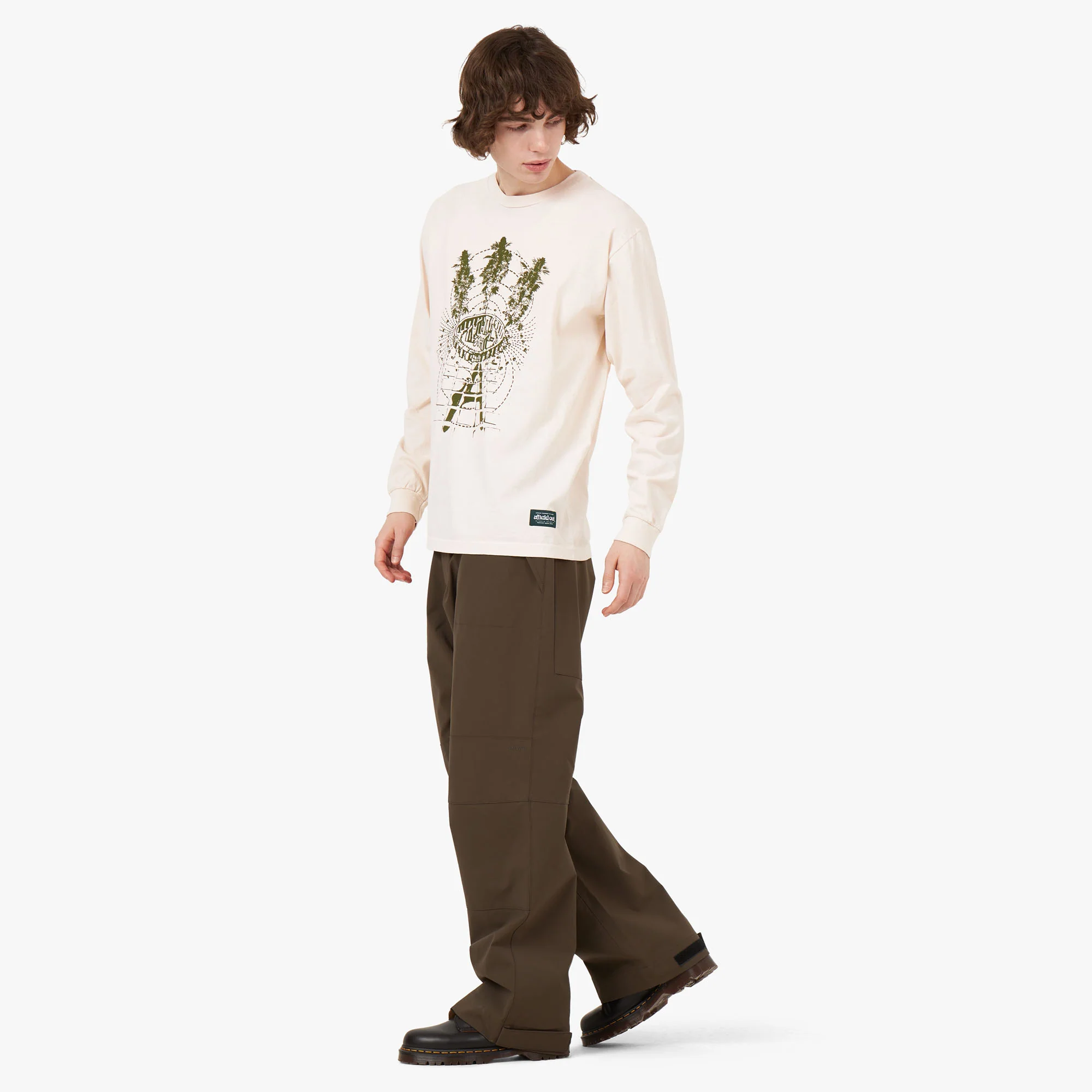 Afield Out STONE L/S T-Shirt Bone - Image 6