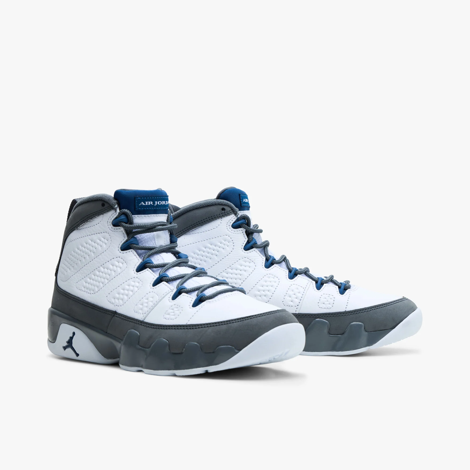 Jordan 9 Retro White / French Blue - Flint Grey - Image 3