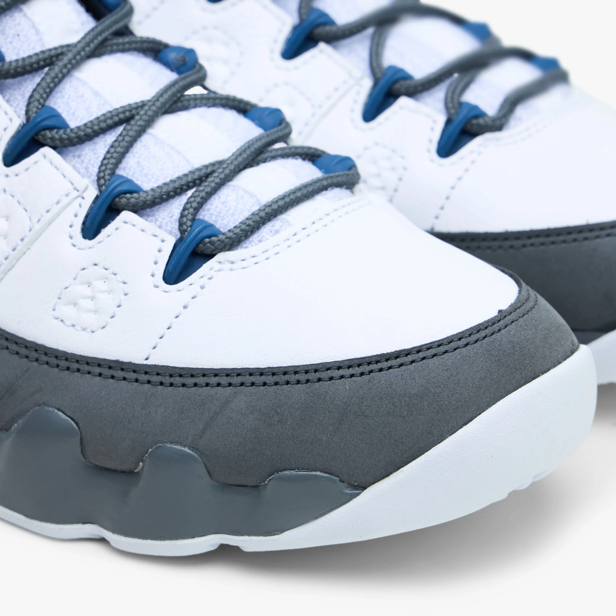 Jordan 9 Retro White / French Blue - Flint Grey - Image 6