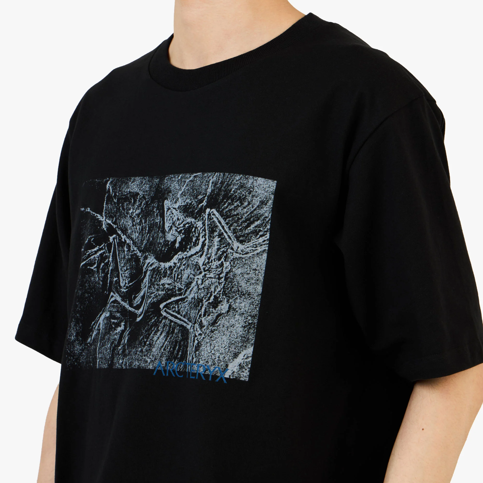 Arc'teryx Kragg Cotton Lithographica T-Shirt / Black - Image 4