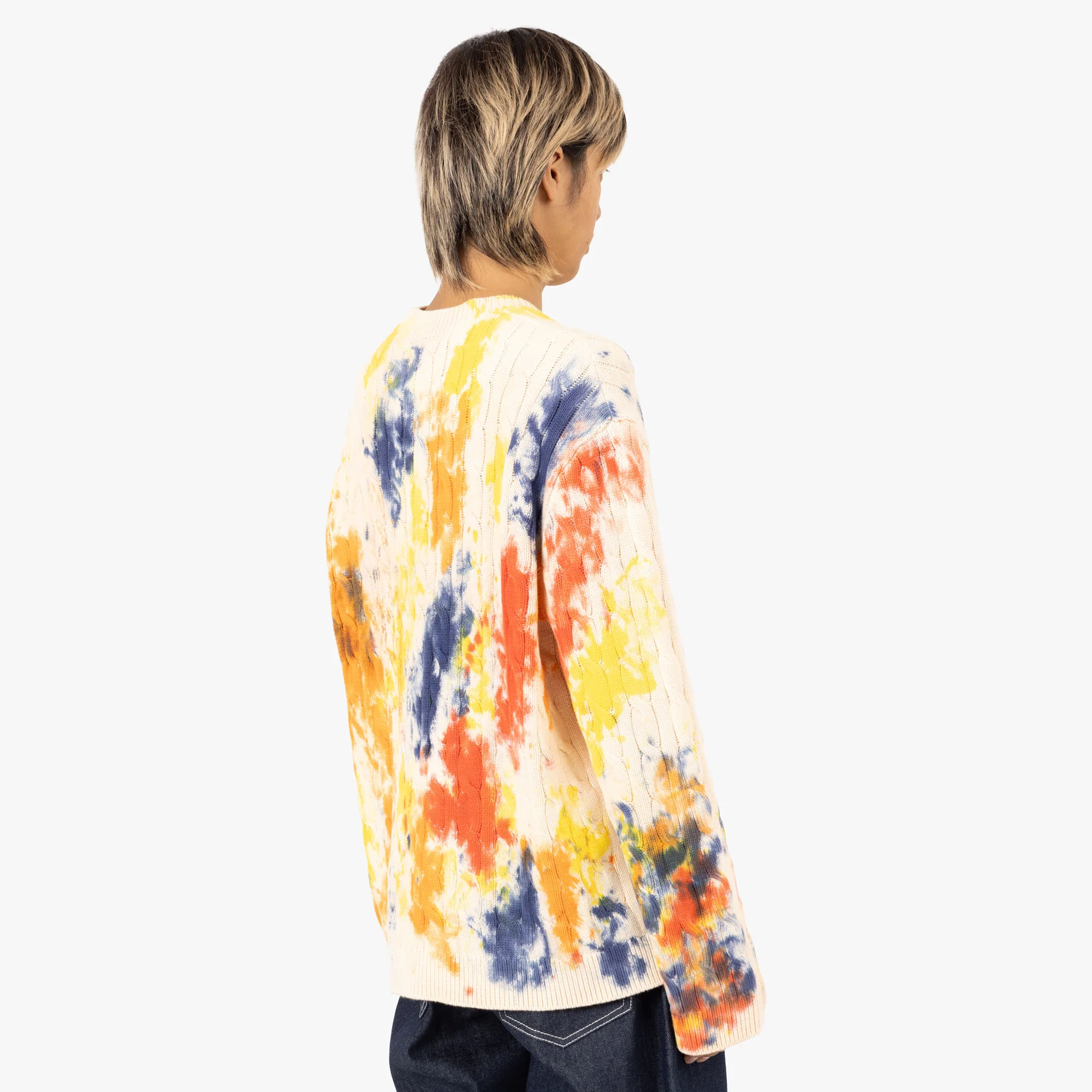 Awake NY Applique Sweater / Tie Dye - Image 3