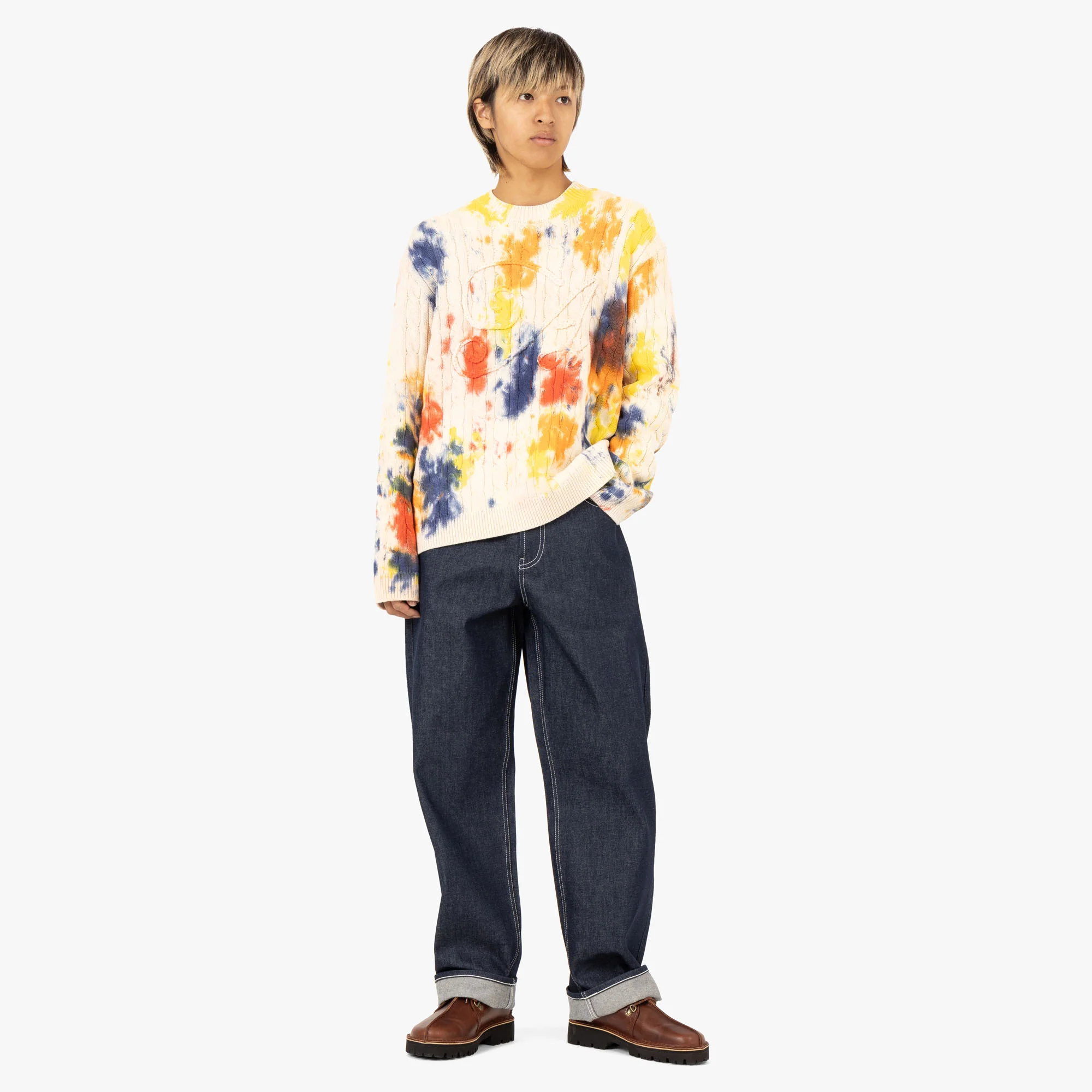 Awake NY Applique Sweater / Tie Dye - Image 6