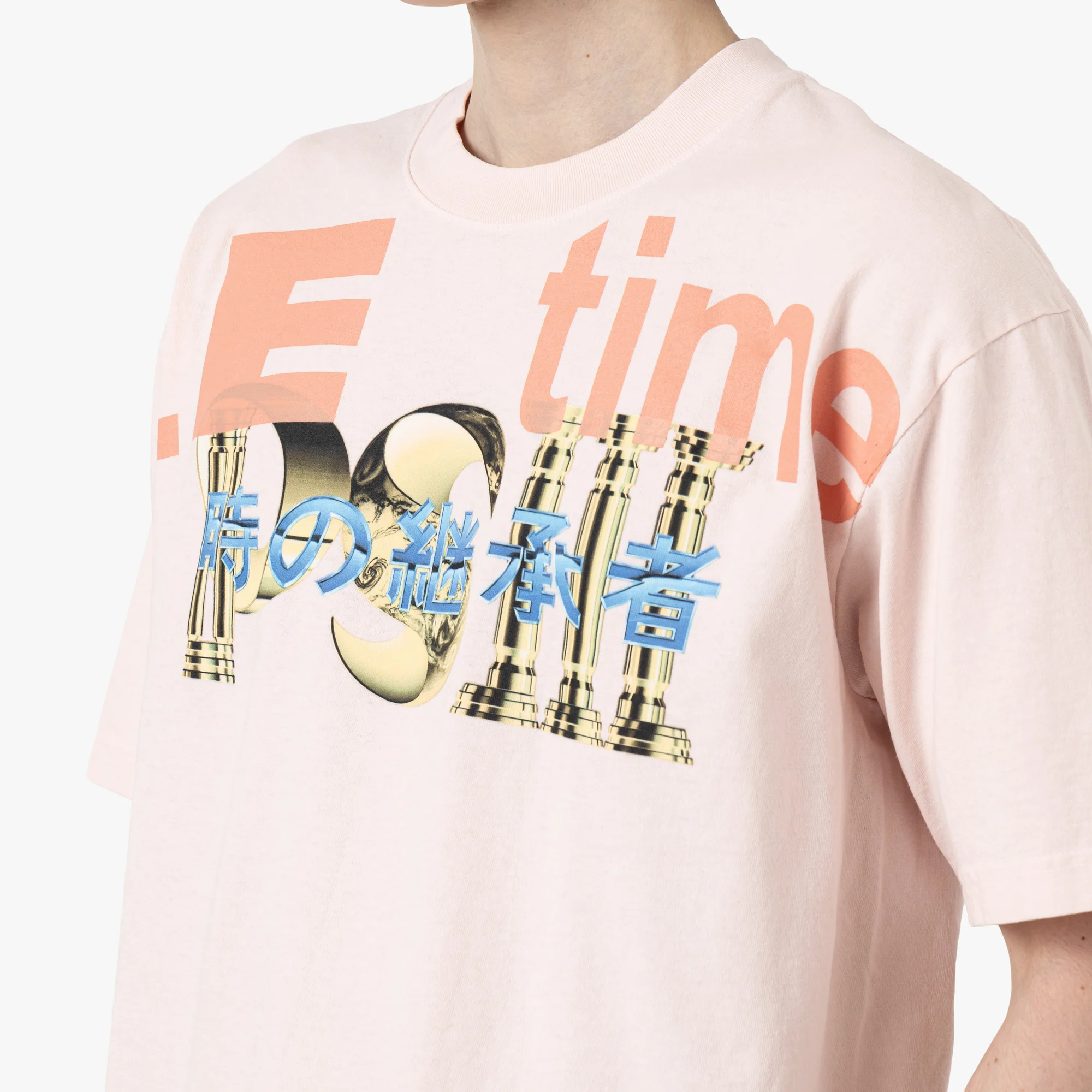 b.Eautiful b.E Time T-Shirt / Light Pink - Image 4