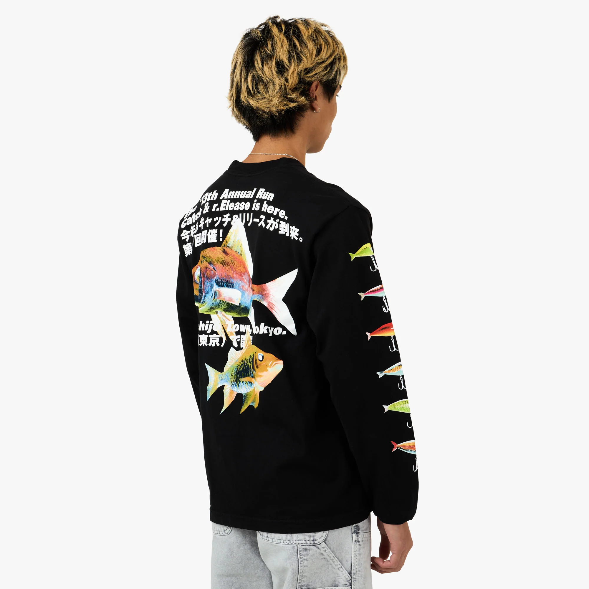 b.Eautiful Catch & Release Longsleeve Shirt Black - Image 3