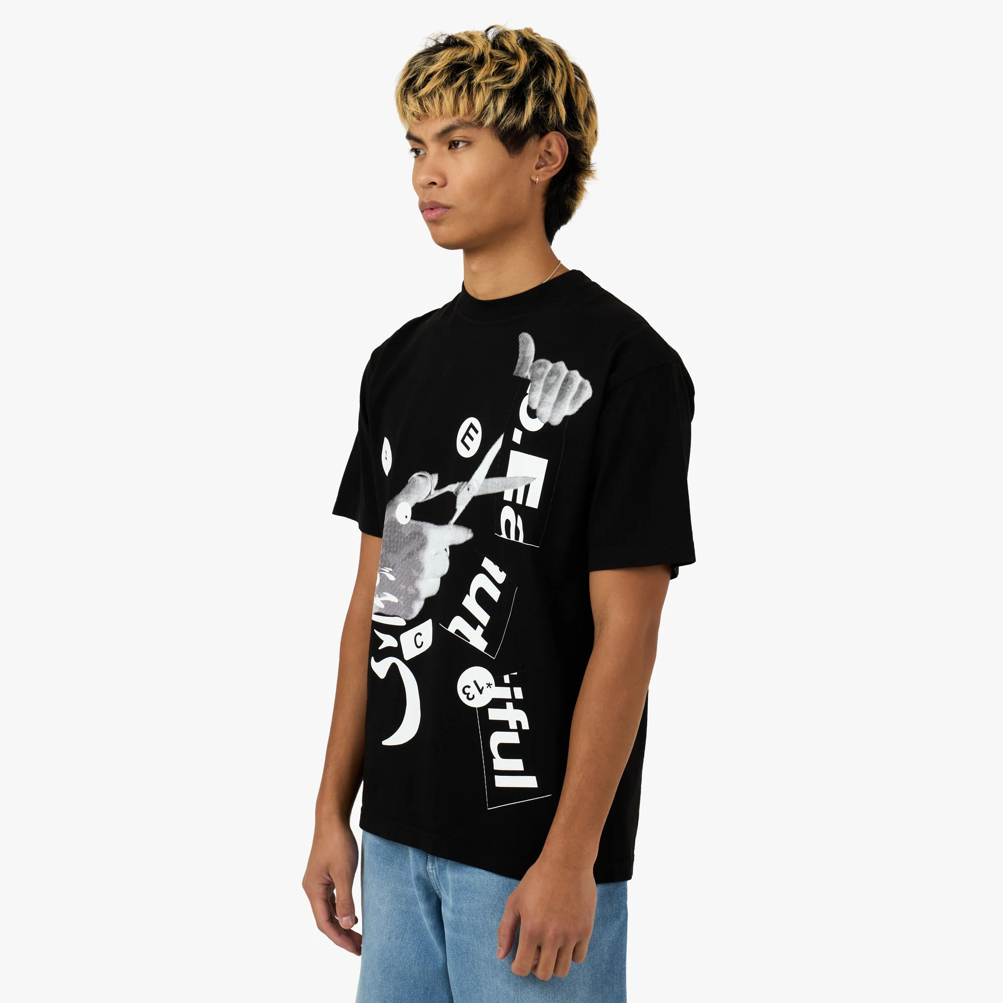 b.Eautiful Cutting T-Shirt Black - Image 2