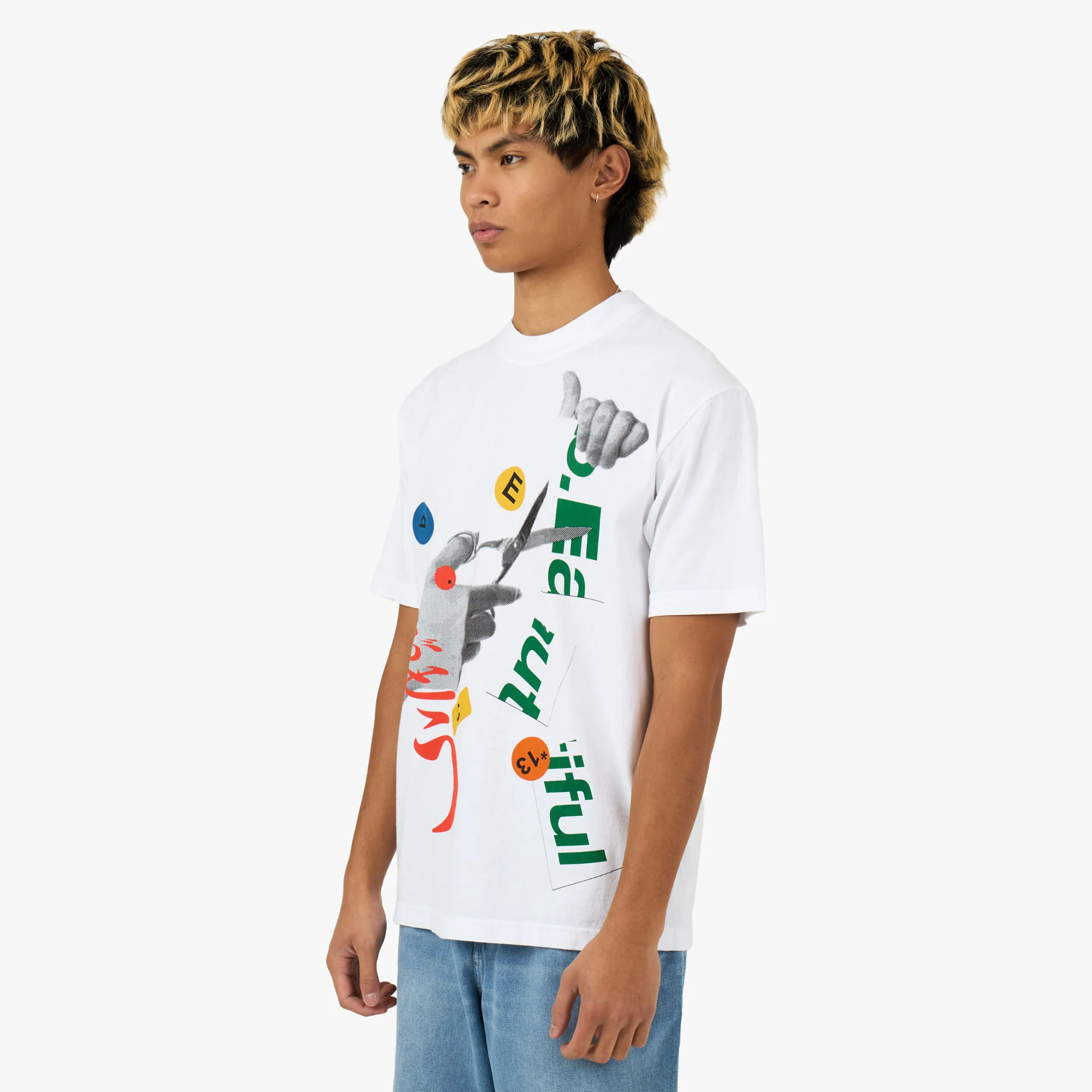b.Eautiful Cutting T-Shirt White - Image 2
