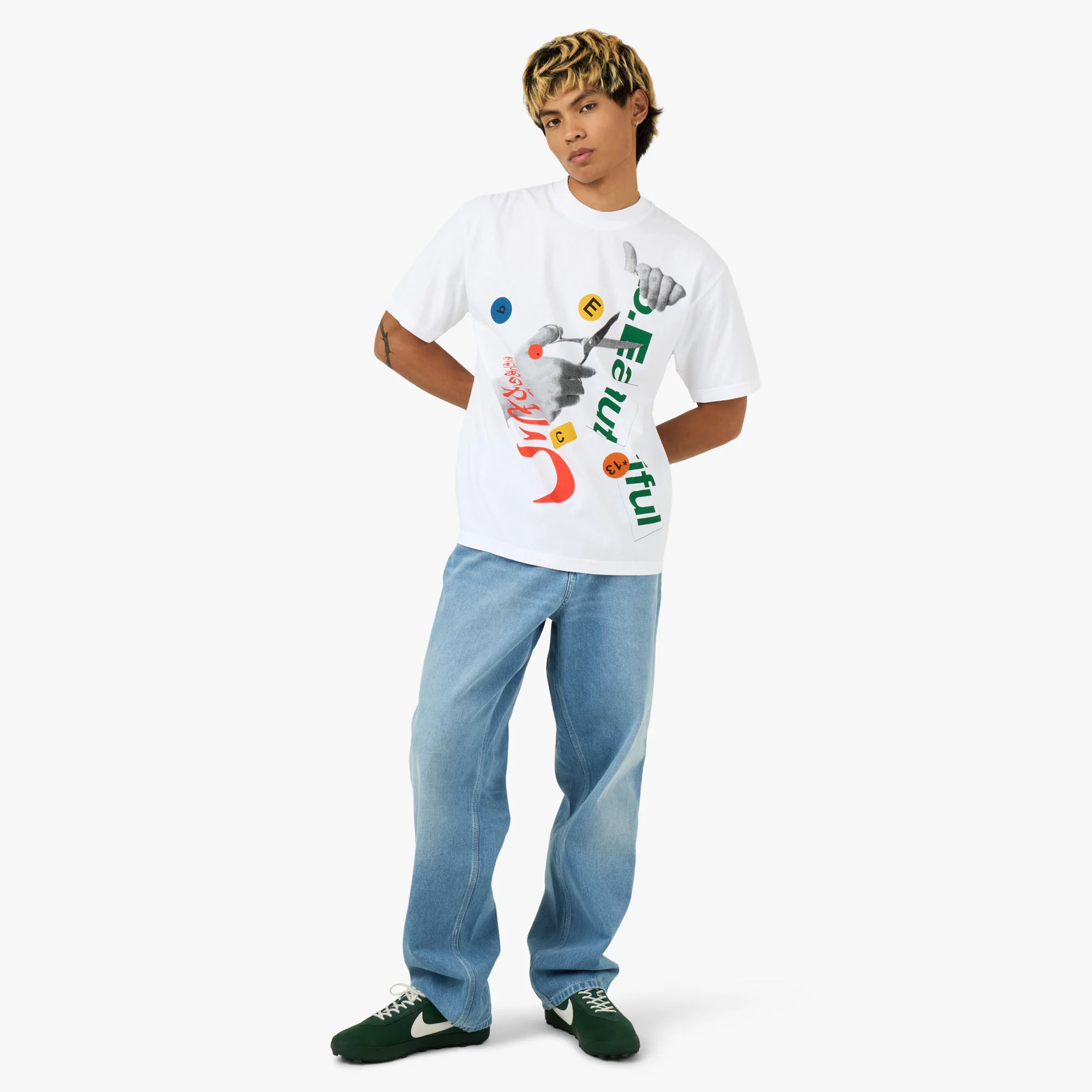 b.Eautiful Cutting T-Shirt White - Image 6