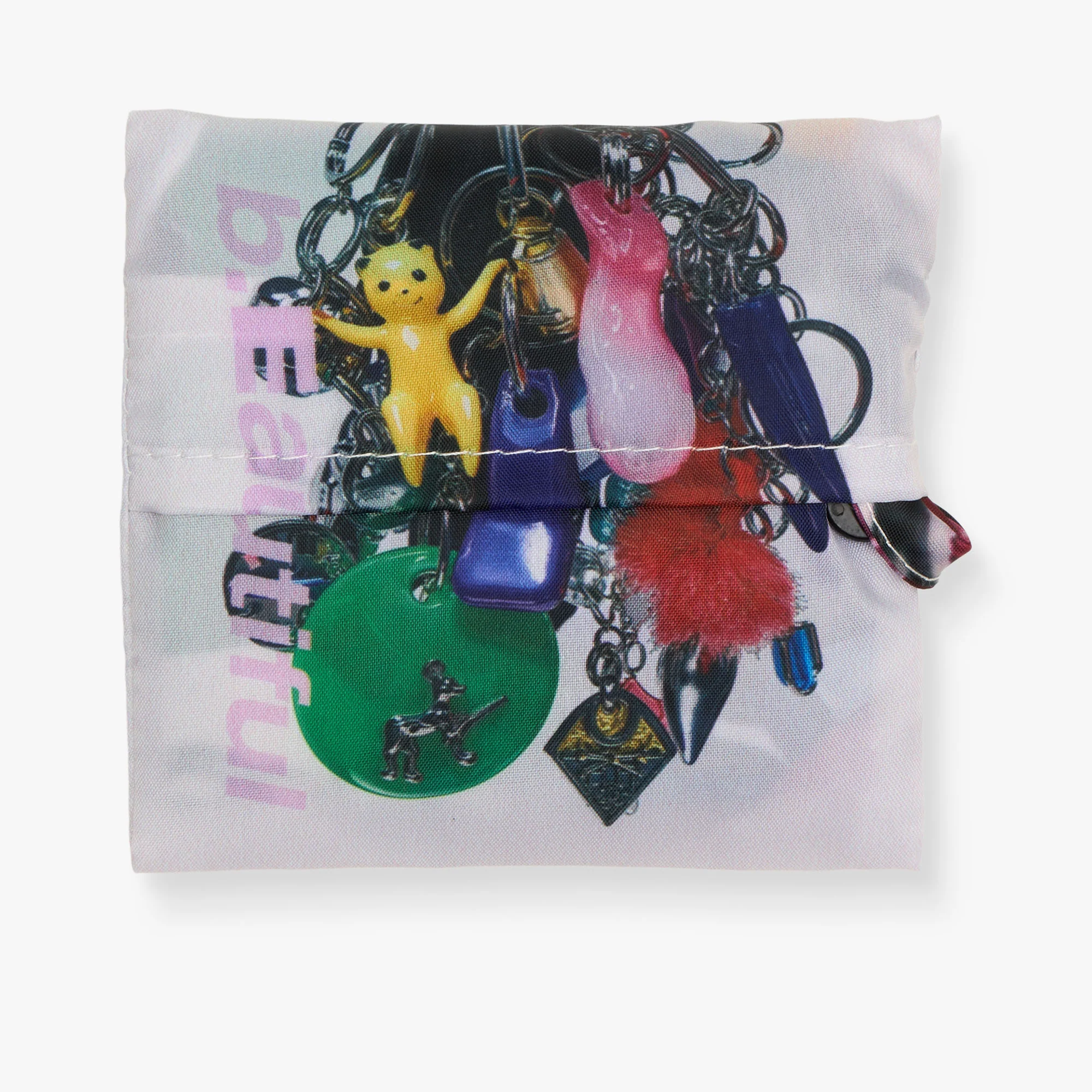b.Eautiful Keychains Reusable Bag Mini White - Image 3