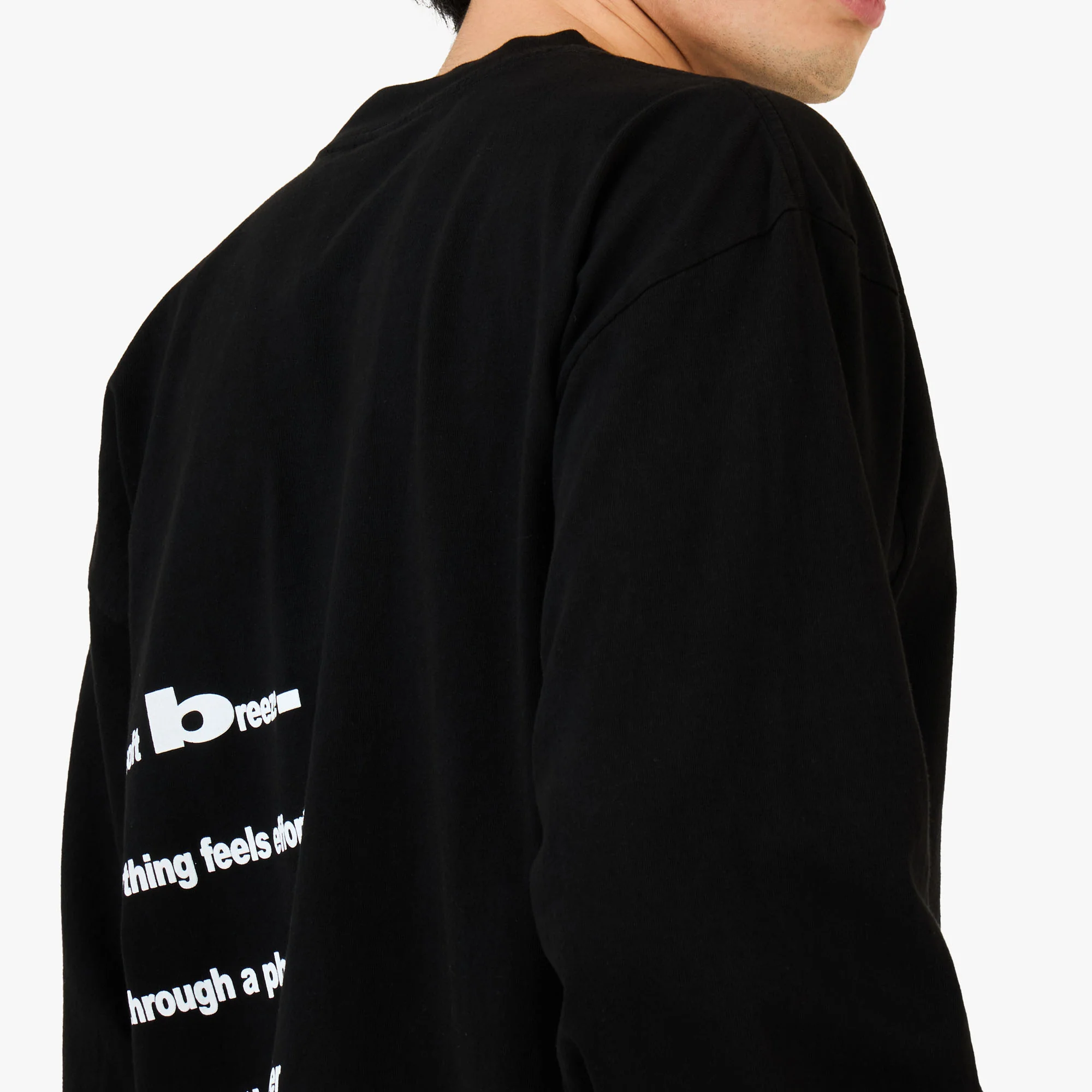 b.Eautiful Poem LS Shirt Black - Image 5