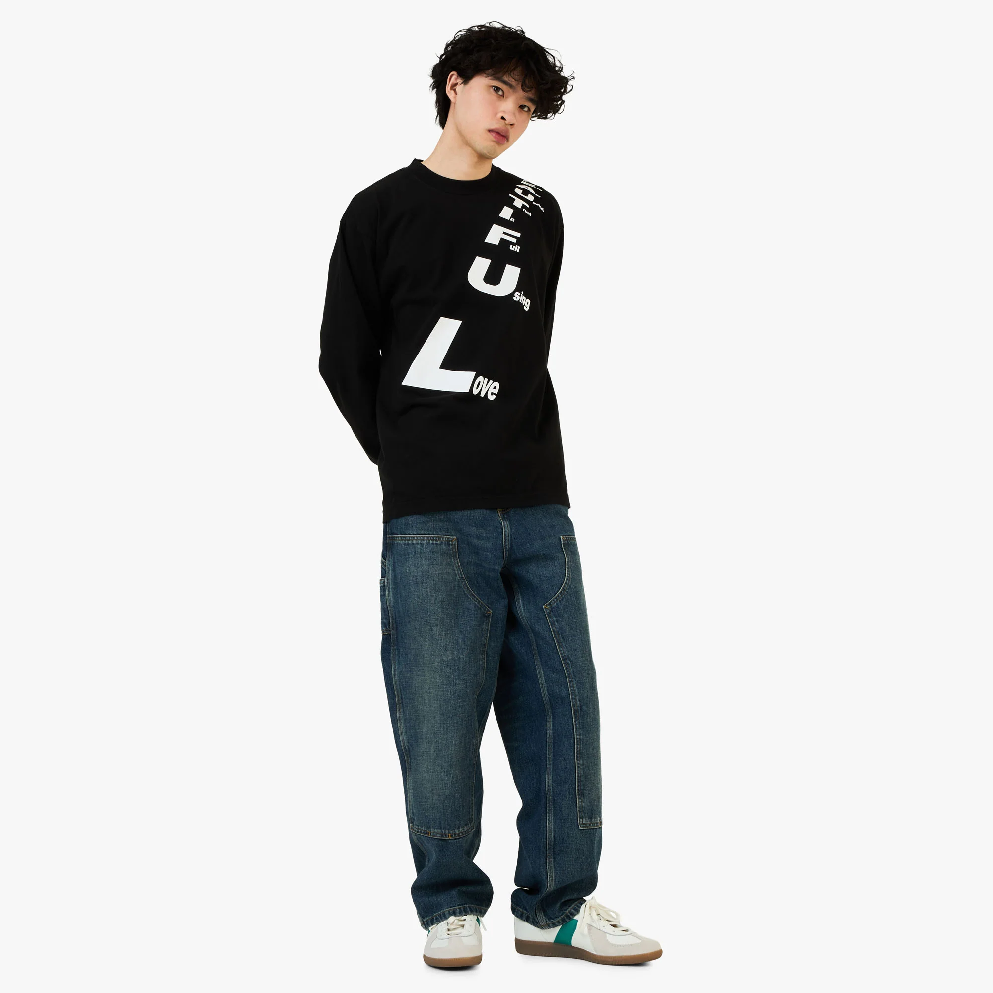 b.Eautiful Poem LS Shirt Black - Image 6