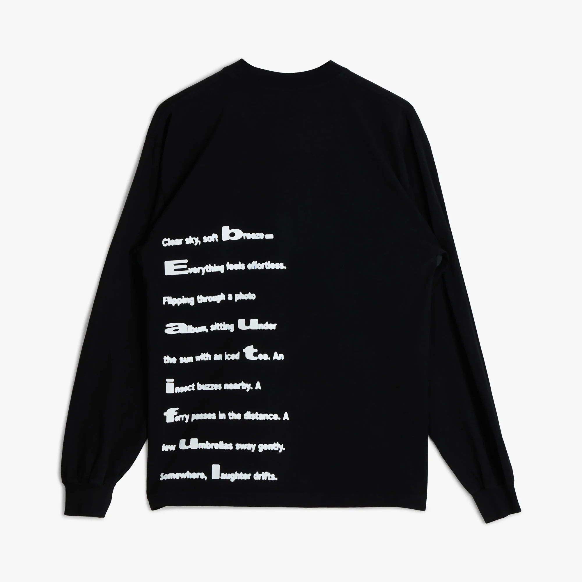 b.Eautiful Poem LS Shirt Black - Image 9
