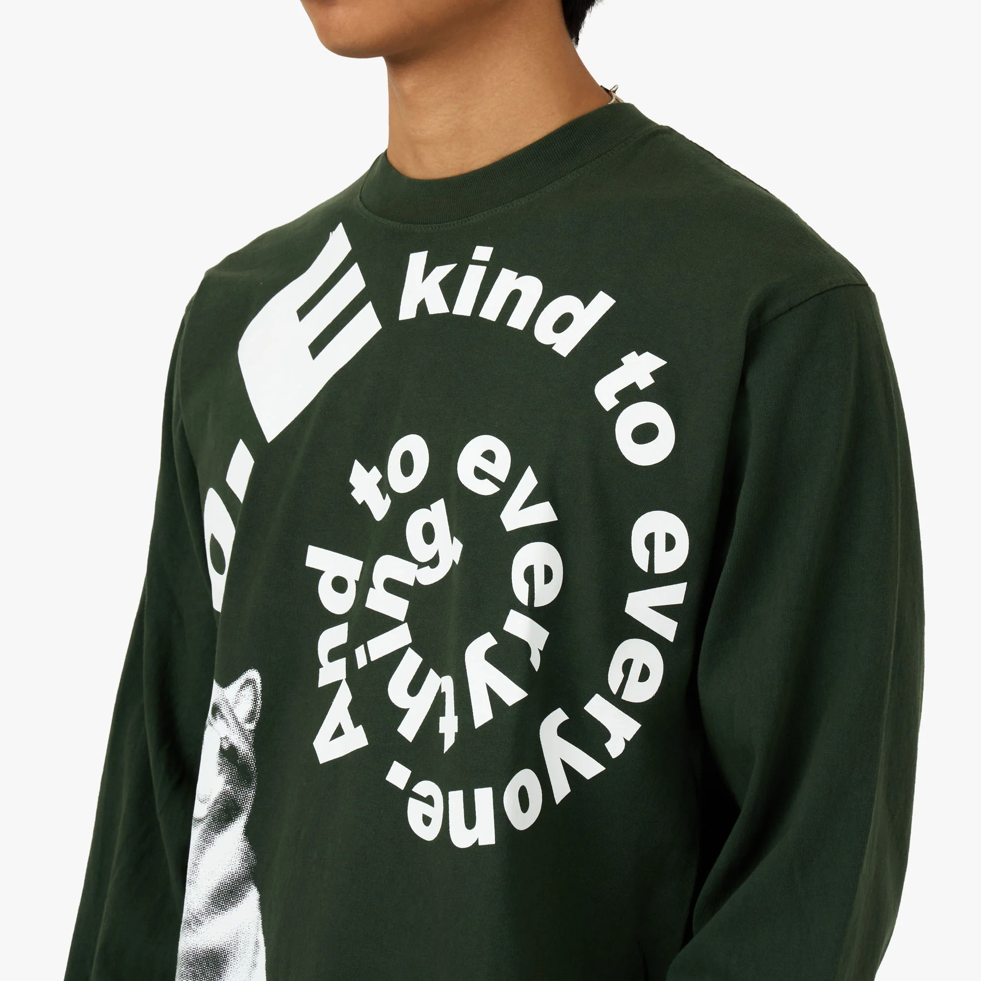 b.Eautiful Shiba Longsleeve Shirt Green - Image 4